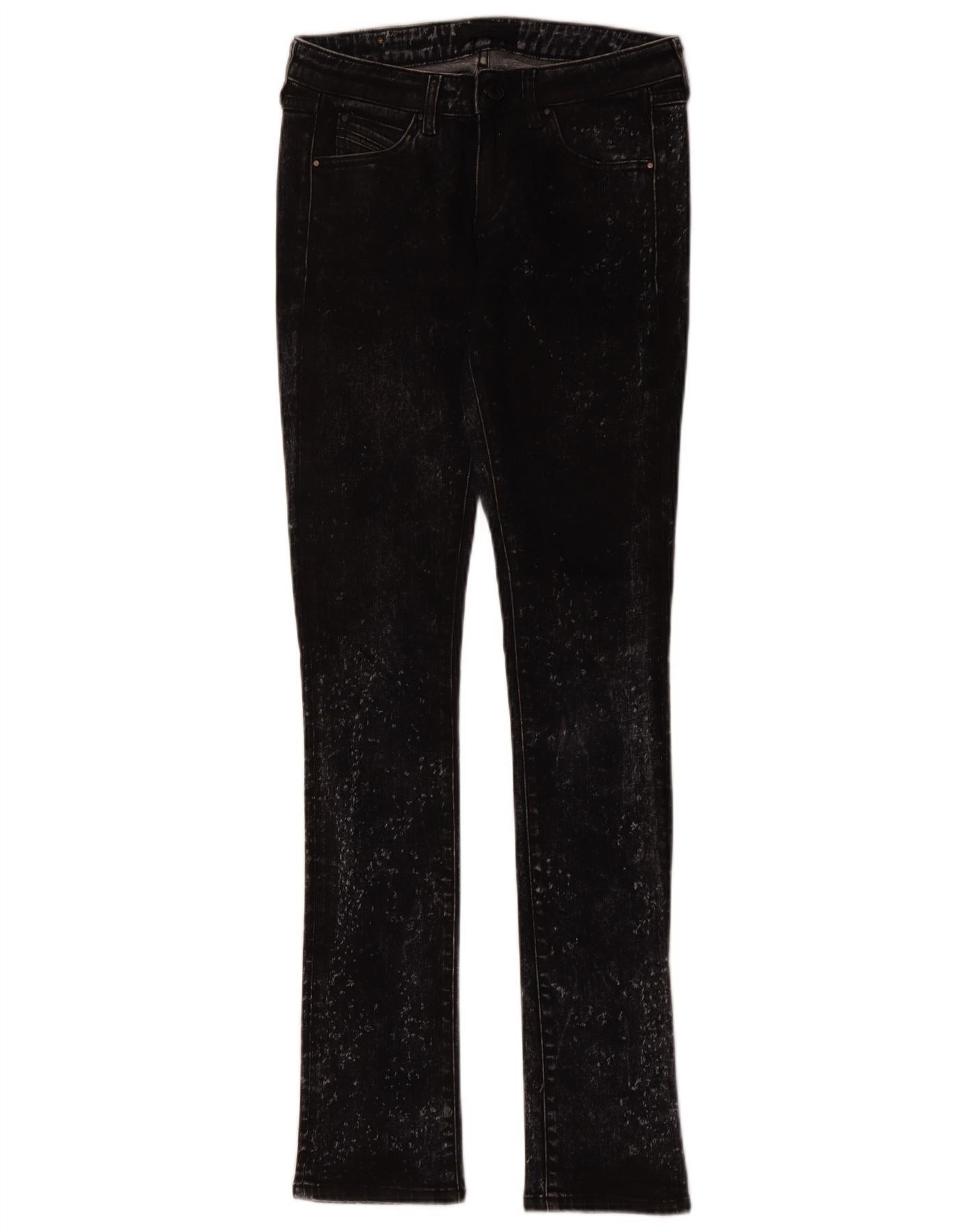 Diesel Womens Skinny Jeans W28 L33 Black Cotton Size 42" / US 20 - 1 Thumbnail