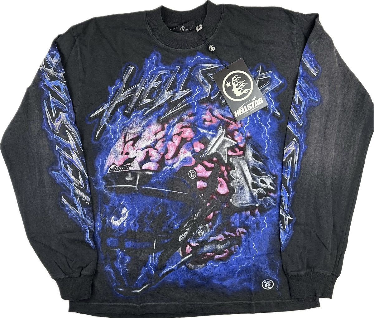 HELLSTAR Hellstar Brain Helmet Long Sleeve T-shirt Size US S / EU 44-46 / 1 - 1 Thumbnail