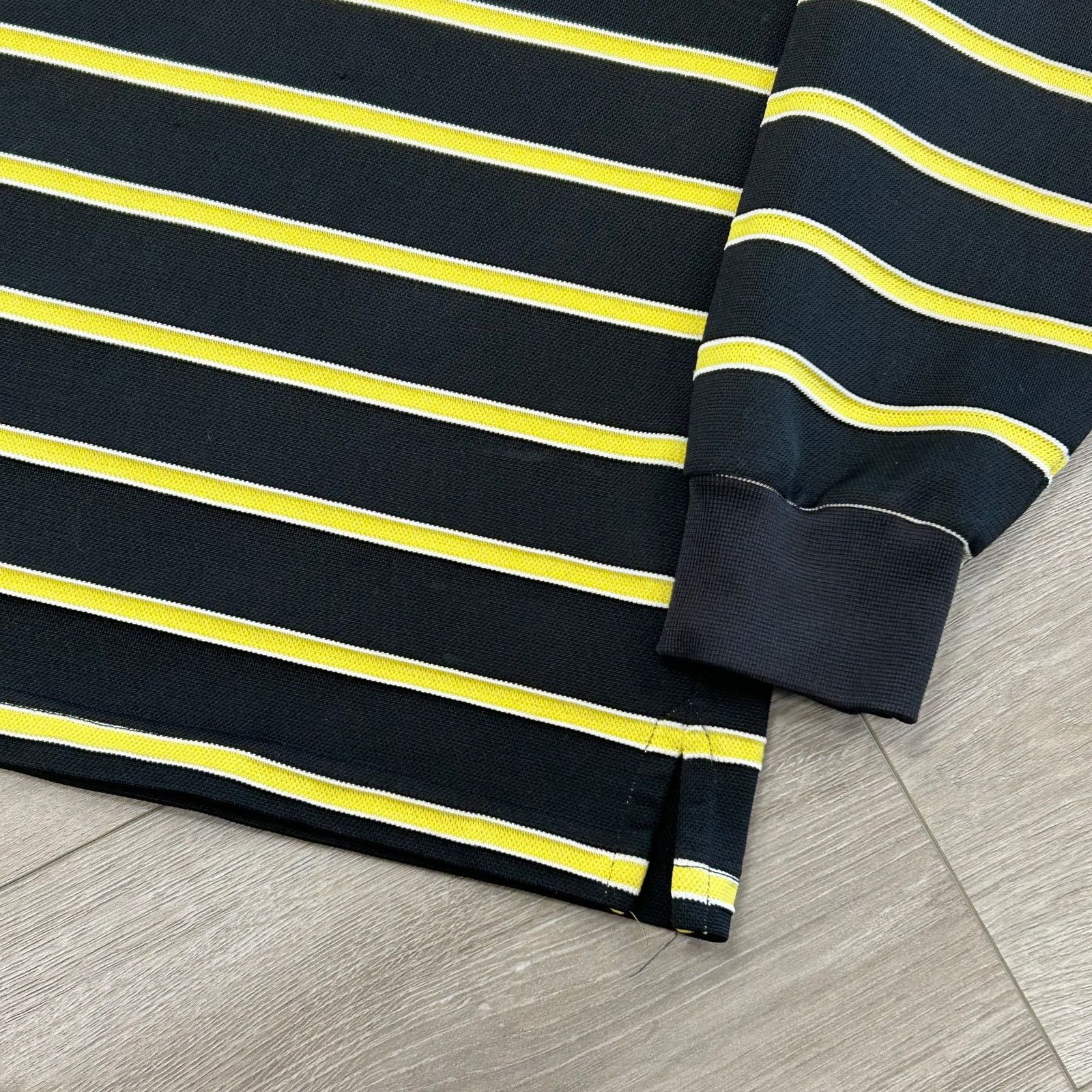 Kappa Vintage Kappa Striped Long Sleeve Shirt Yellow Black Large Size US L / EU 52-54 / 3 - 3 Thumbnail