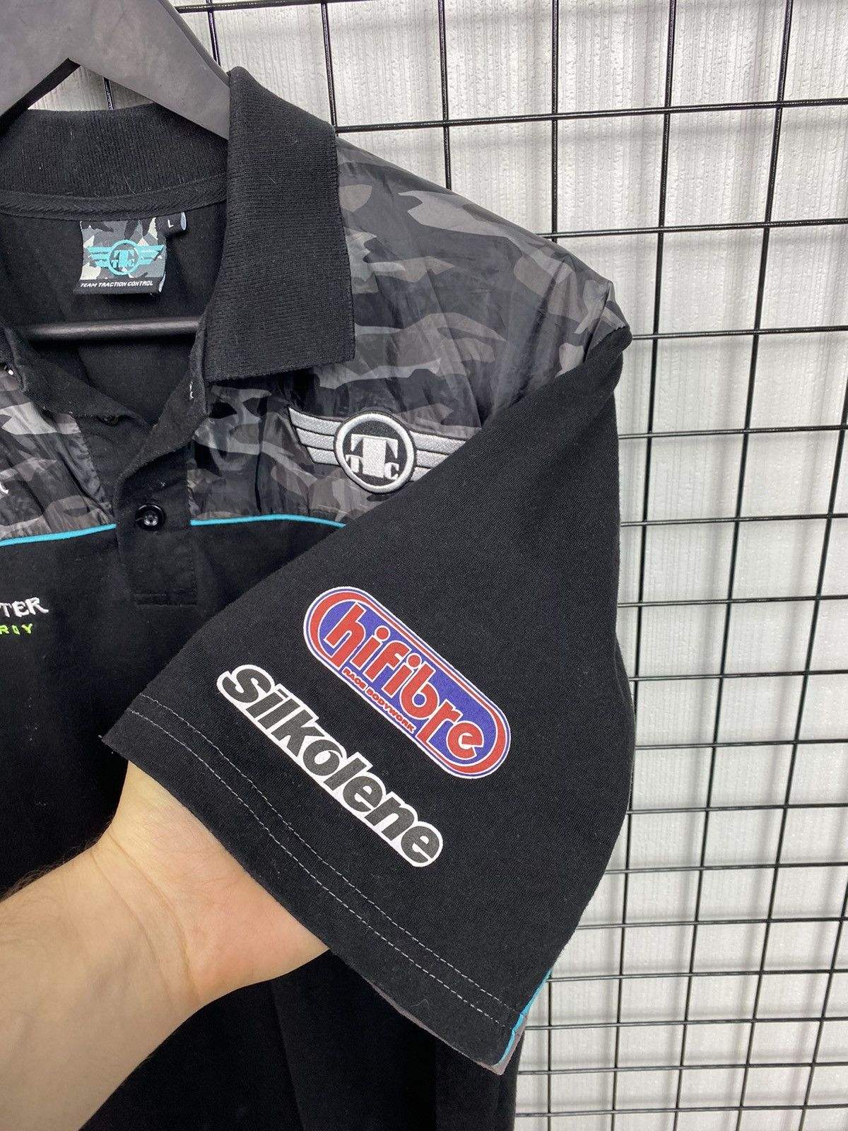 Other Monster Energy Racing Polo tee Men L size black T-Shirt Size US L / EU 52-54 / 3 - 12 Thumbnail