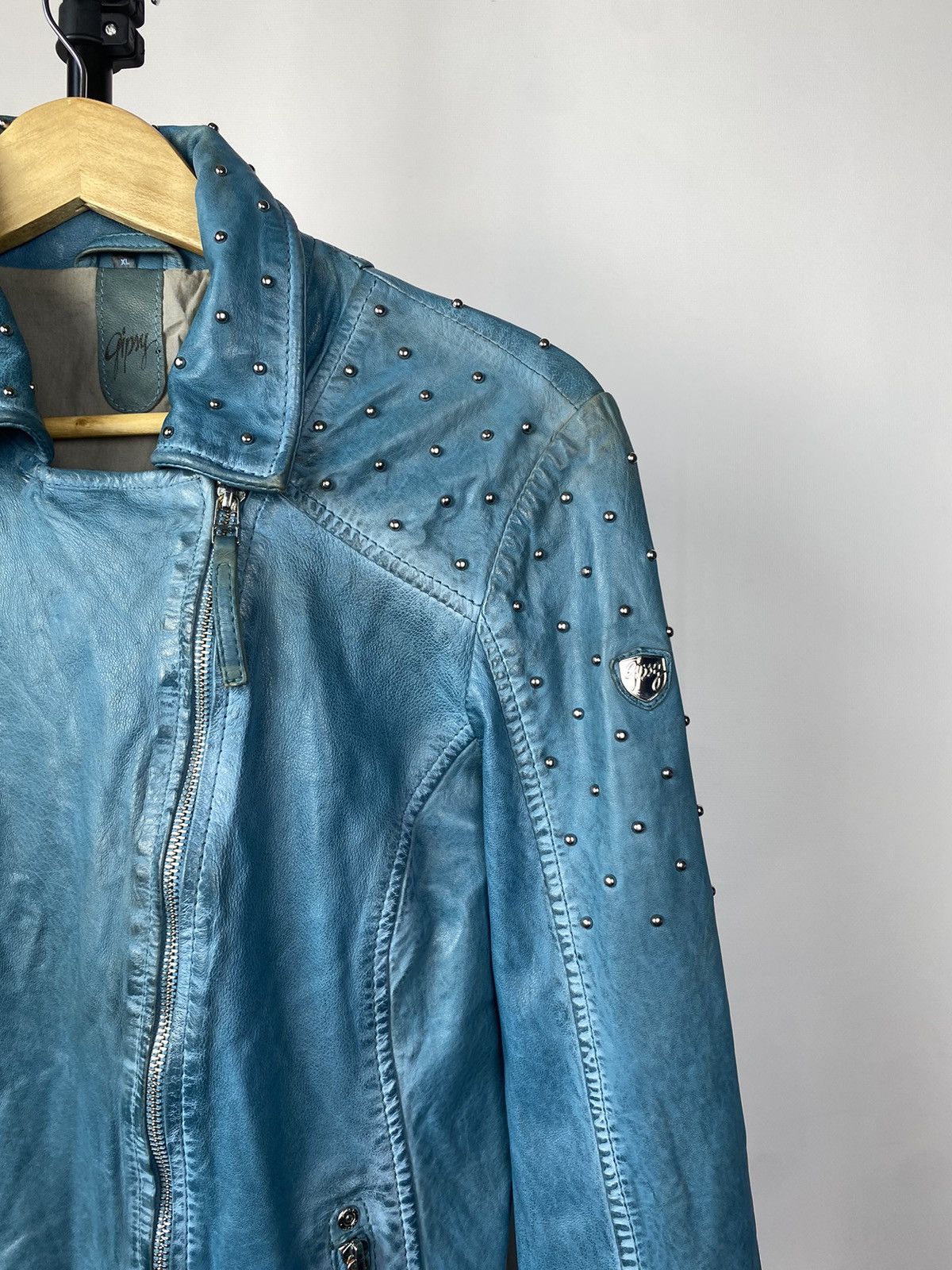 Japanese Brand Vintage Gipsy Japanese Leather Jacket Motorcycle Racing Size XL / US 12-14 / IT 48-50 - 6 Thumbnail