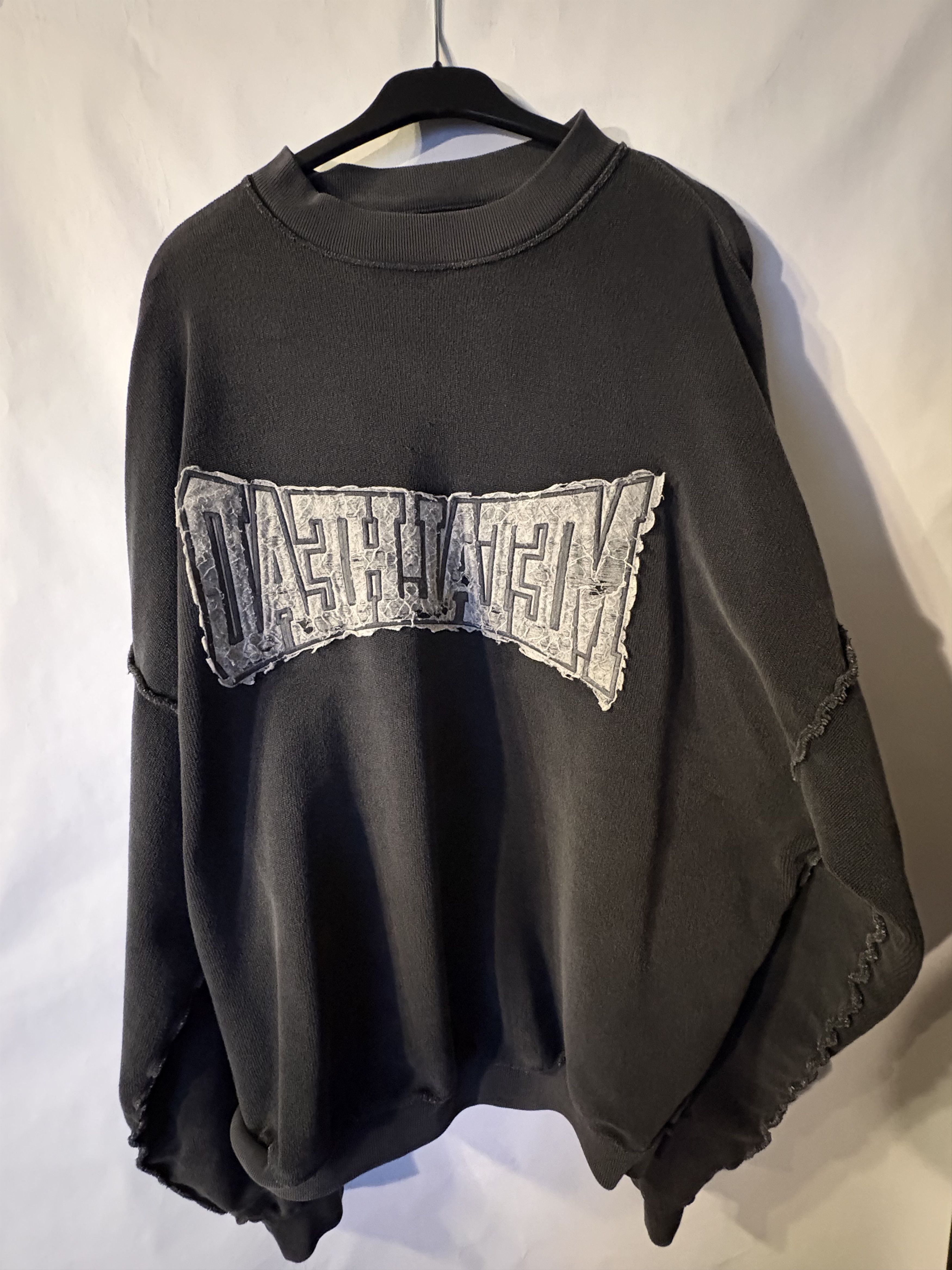 Balenciaga Balenciaga Inside Out Metalhead Sweater Dark Blue Size US XXS / EU 40 - 5 Thumbnail