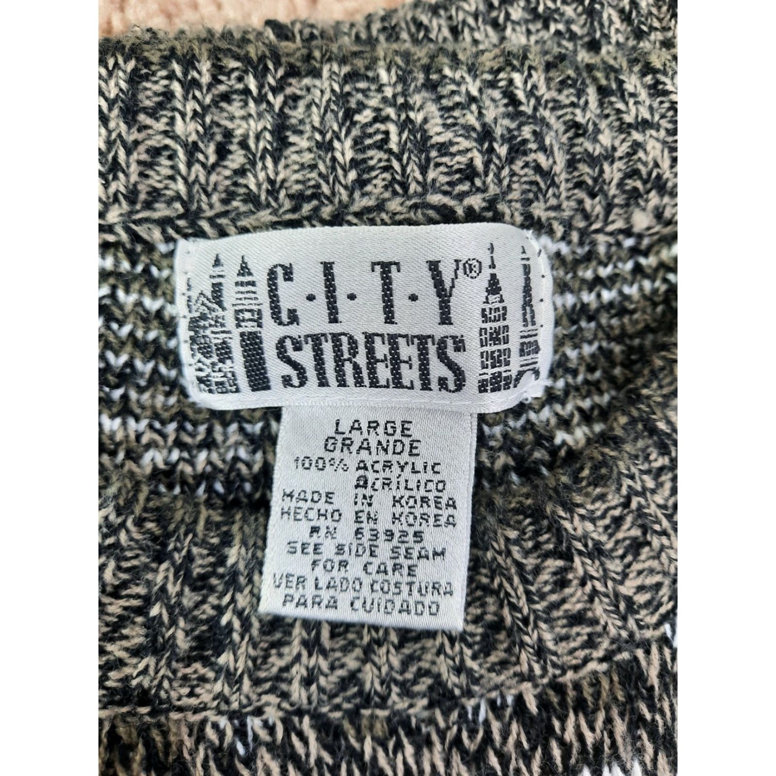 Vintage VINTAGE City Streets Sweater Fair Isle Pullover Men's Large L VTG 80s 90s S6C Size US L / EU 52-54 / 3 - 2 Thumbnail