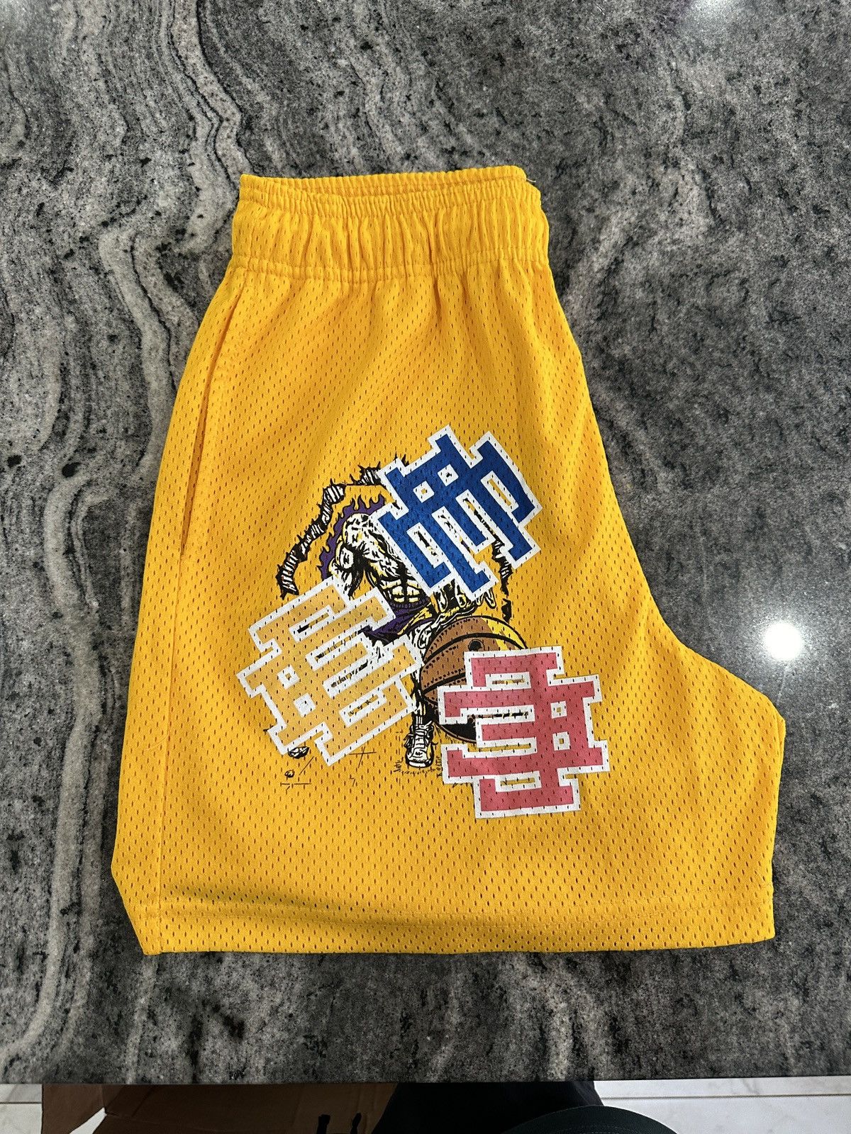 image of Eric Emanuel X Warren Lotas in Yellow, Men's (Size 32)