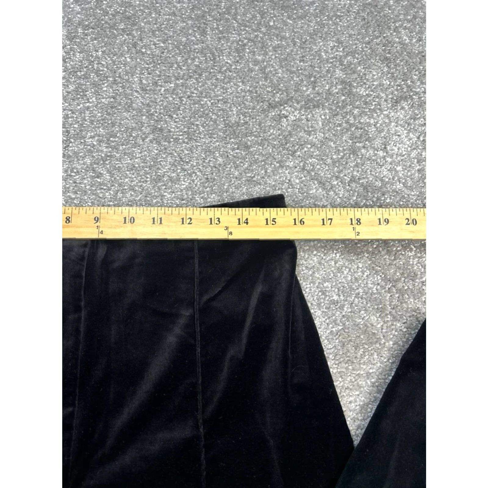 Diane von Furstenberg Diane von Furstenberg Black Cotton Stretch Trouser Pants Women's 12 High Rise Signature Regular Size 34" / US 12 / IT 48 - 7 Thumbnail