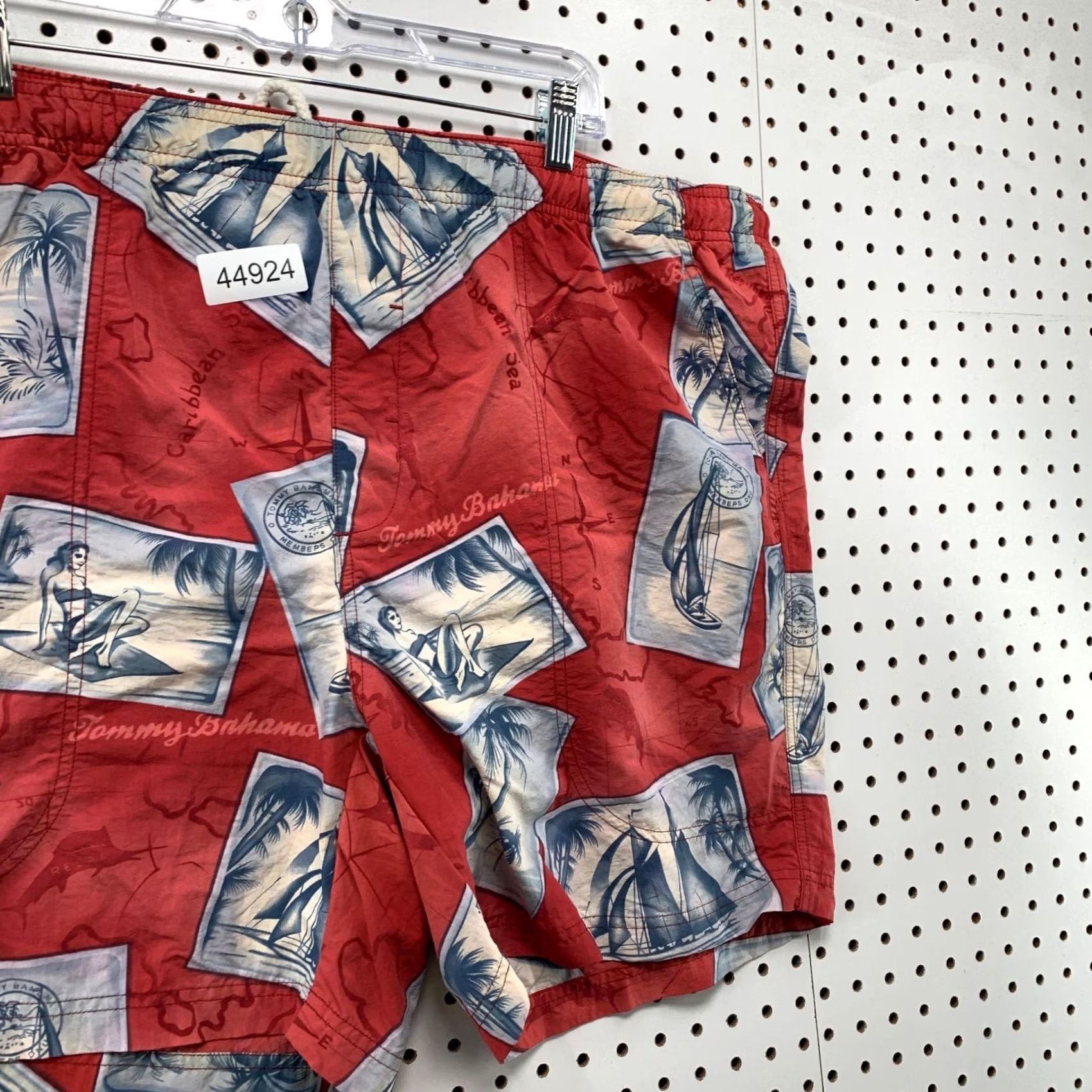 Tommy Bahama VINTAGE Tommy Bahama Swim Shorts Trunks Mens Large Red Beach Surf Size US 33 - 3 Thumbnail