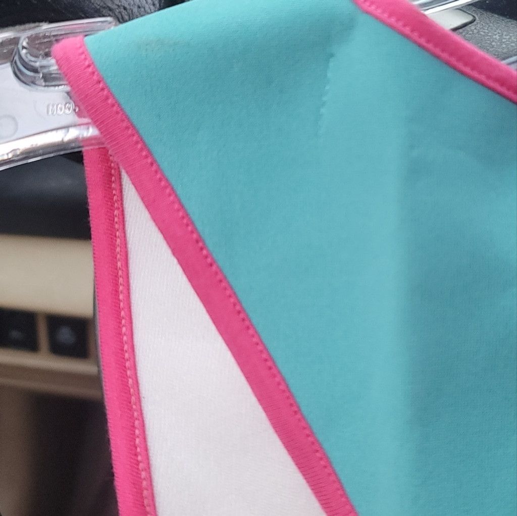 Other NWT This Is A Love Song Neoprene Pink&Blue Cutout Bikini Top Size M / US 6-8 / IT 42-44 - 11 Thumbnail