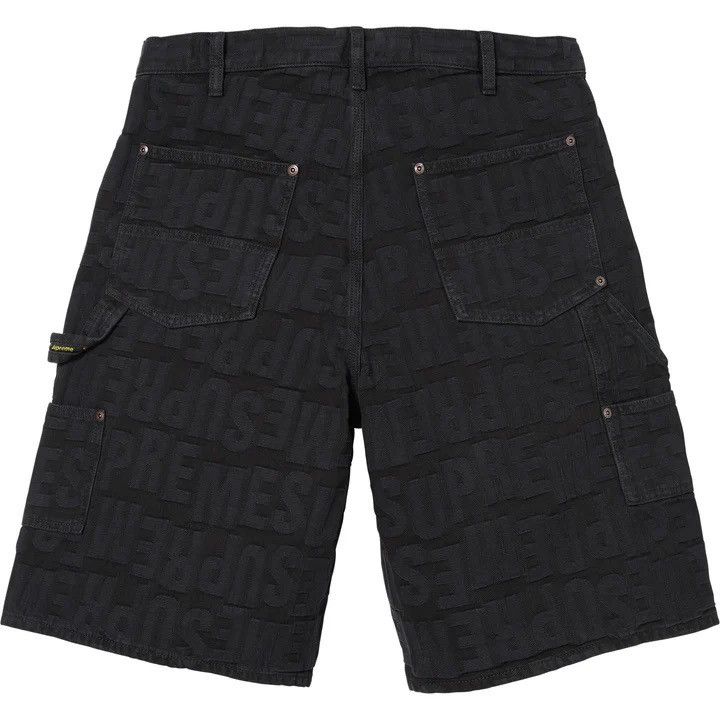 Supreme Supreme Repeat Jacquard Double Knee Denim Short SS26 Size US 36 / EU 52 - 2 Thumbnail