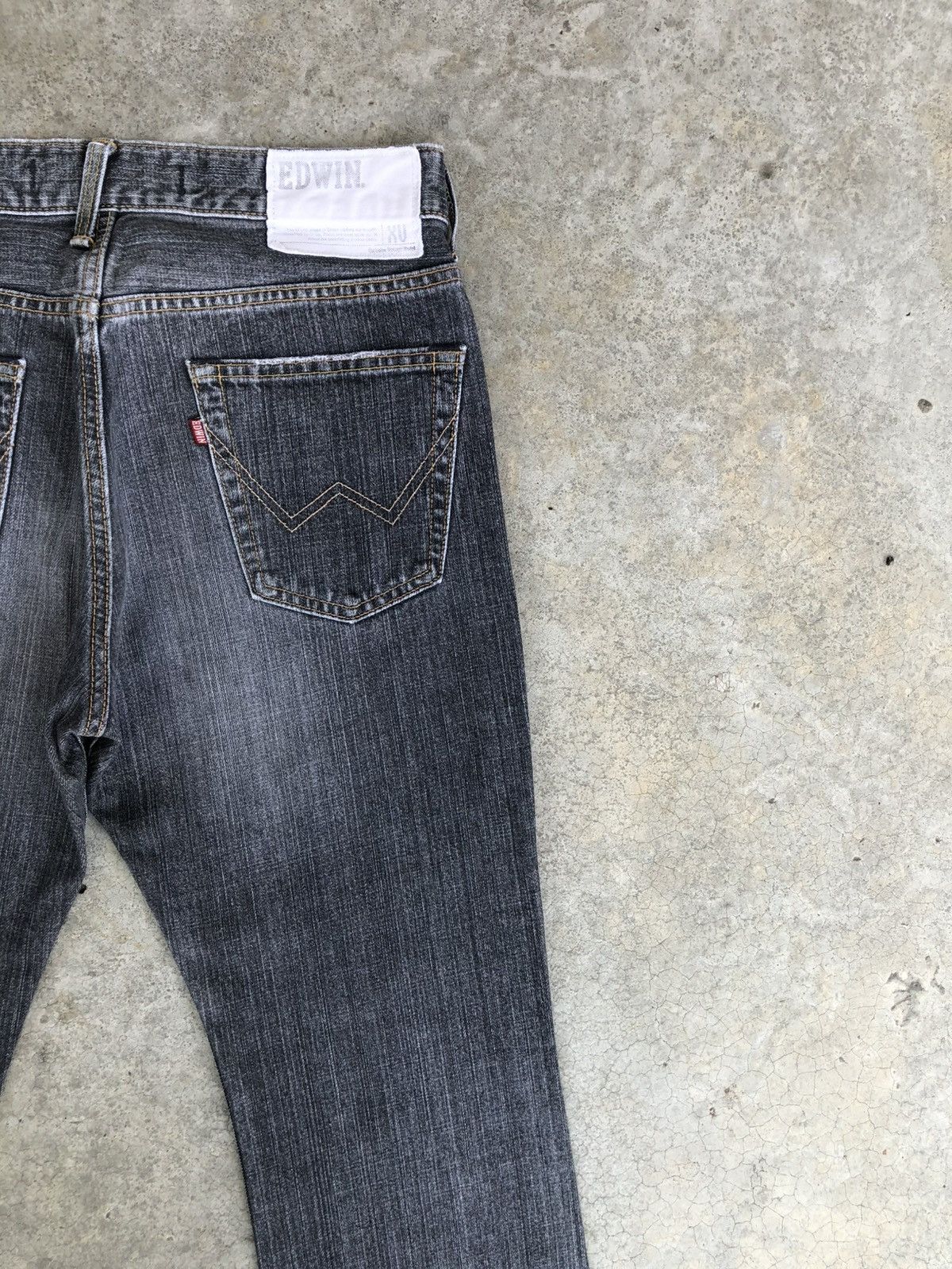 If Six Was Nine Japanese Edwin XU Flared Jeans Distressed Bootcut Size US 32 / EU 48 - 10 Thumbnail