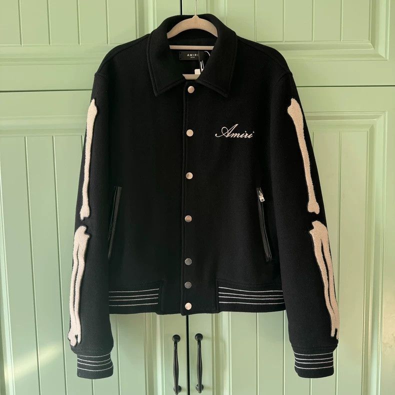 Amiri Amiri bone embroidered baseball jacket-2506 Size US L / EU 52-54 / 3 - 1 Thumbnail