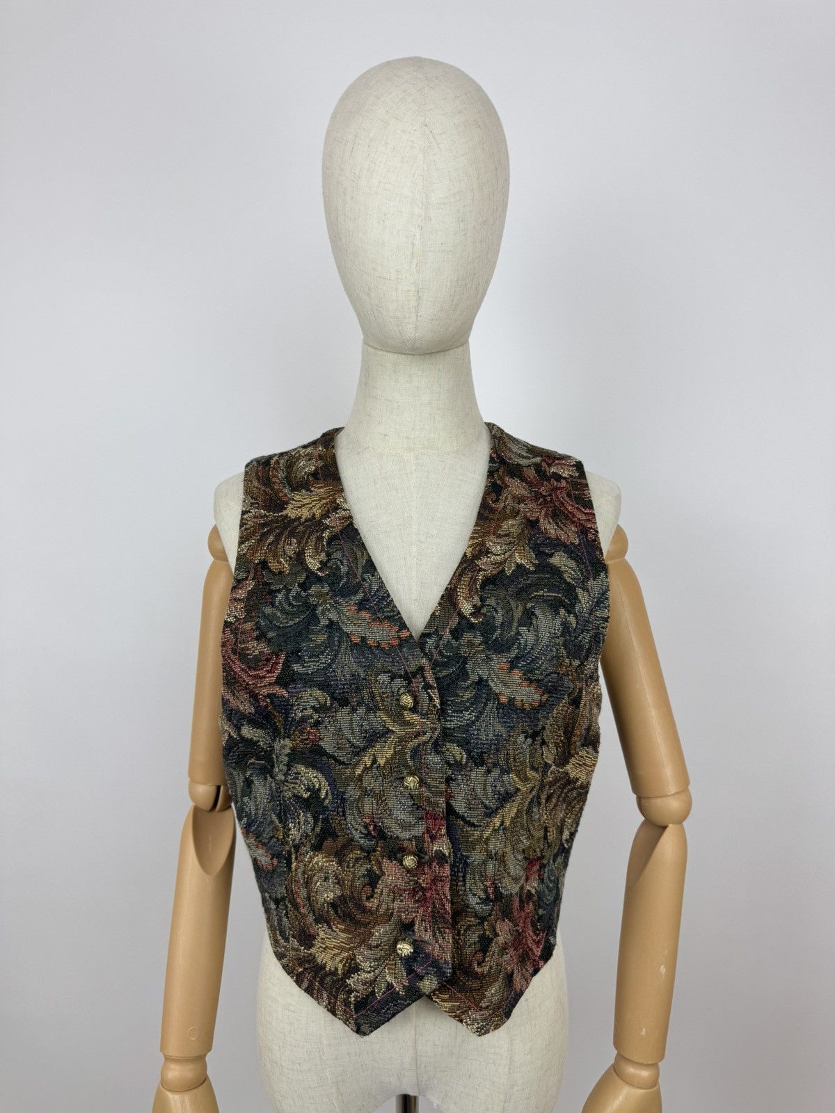 Other Spirits In The Pine Handmade Vest Patchwork Haritage Womens Size M / US 6-8 / IT 42-44 - 1 Thumbnail