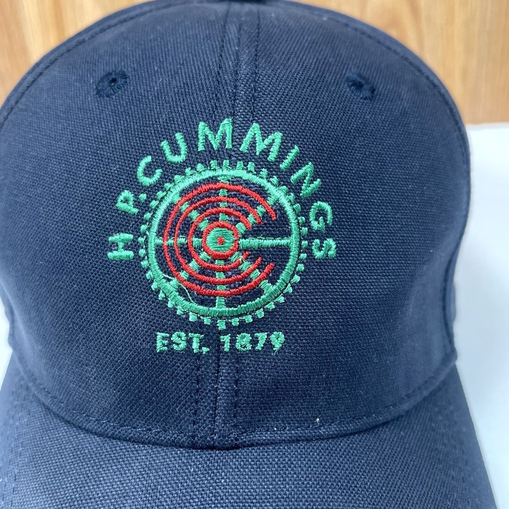 Vintage Daystone HP Cummings American Flag Adult Adjustable Baseball Hat Cap Blue - Men - Baseball Cap - Adjustable - Embroidered - Solid - Daystone Size ONE SIZE - 3 Thumbnail