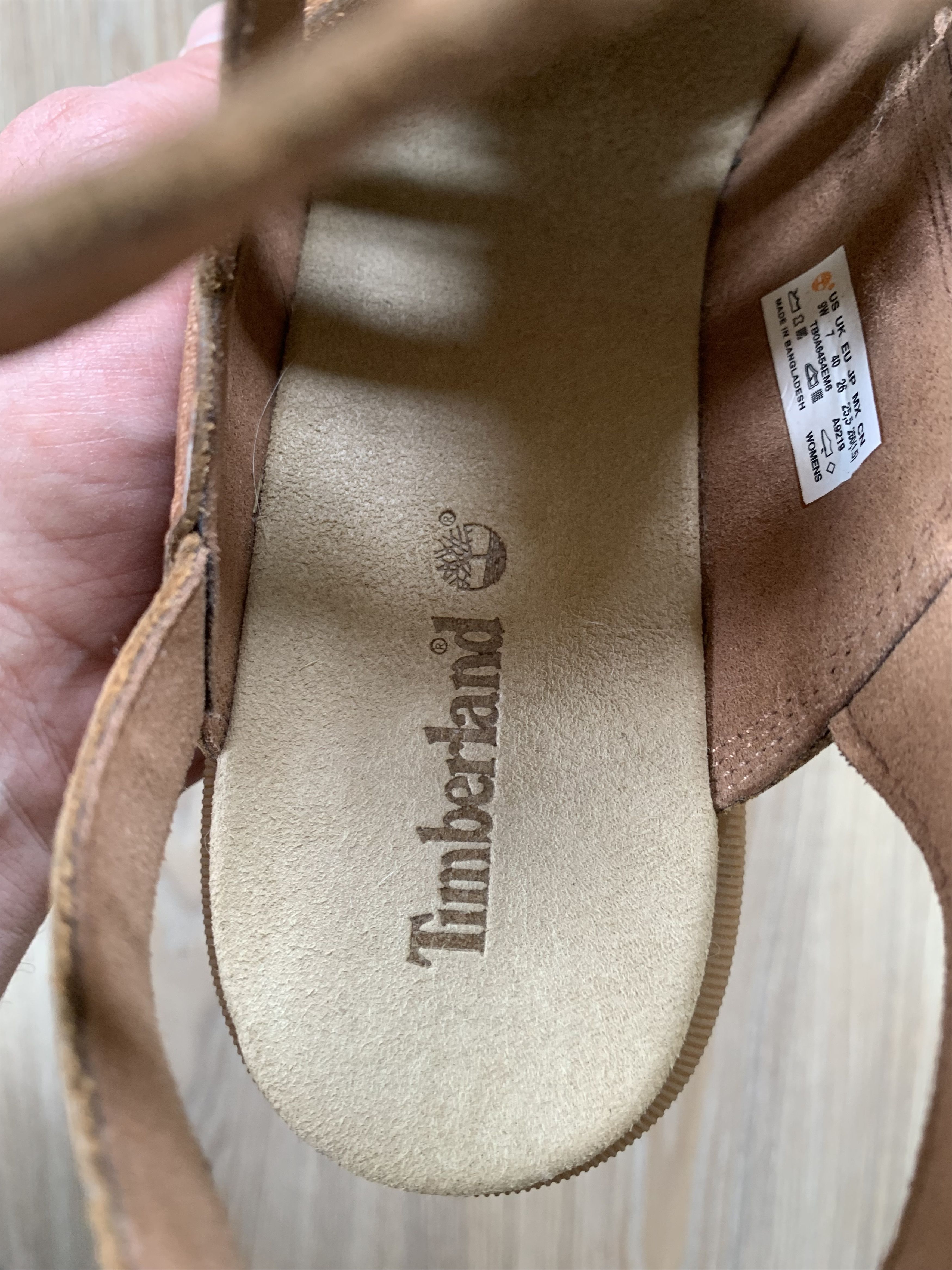 Timberland Timberland Allington Brown Leather High Heeled Sandals Size US 10 / IT 40 - 10 Thumbnail