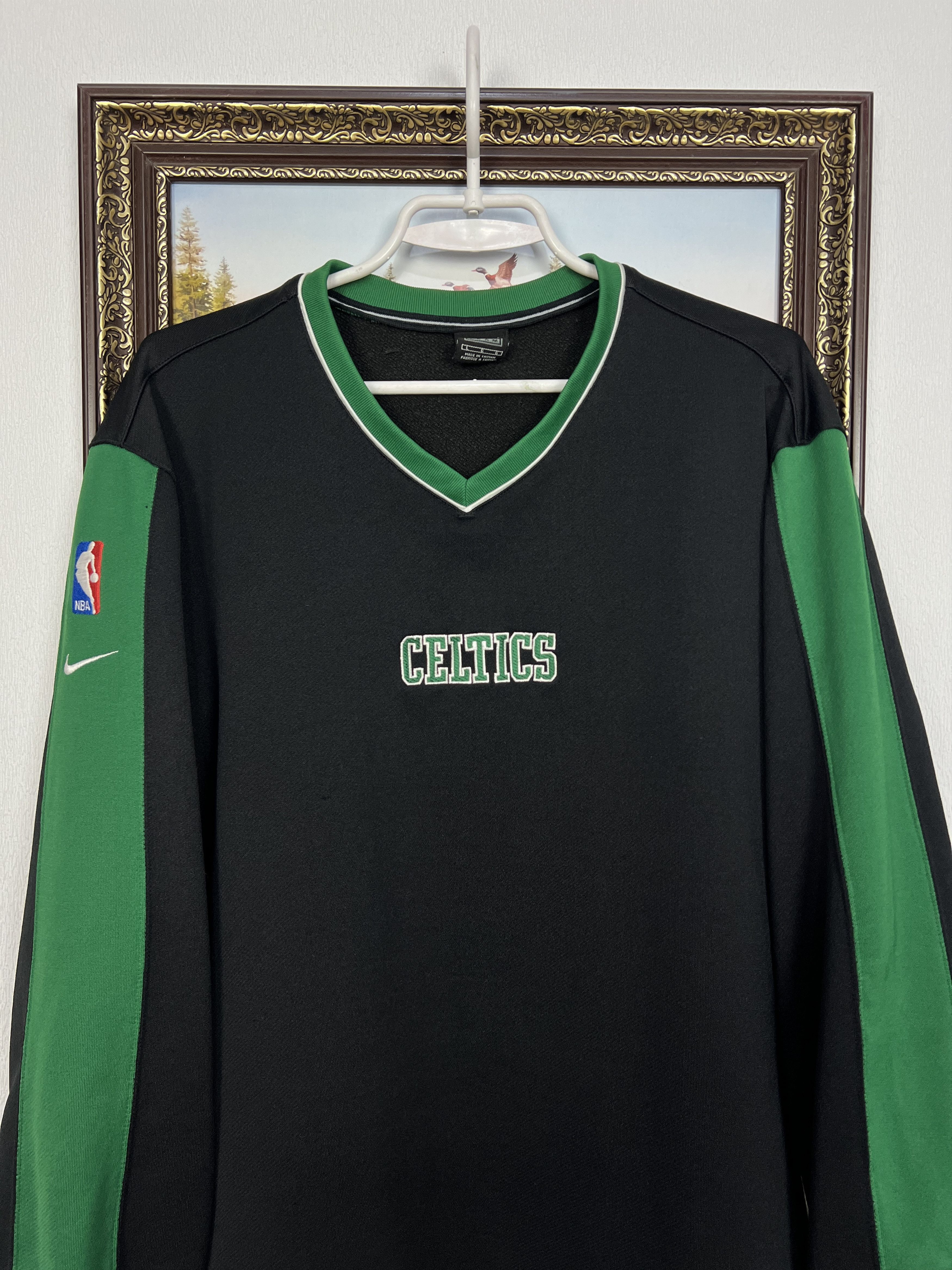 Nike Boston Celtics Warm Up Pre Match Sweatshirt NBA Crewneck Size US L / EU 52-54 / 3 - 2 Thumbnail