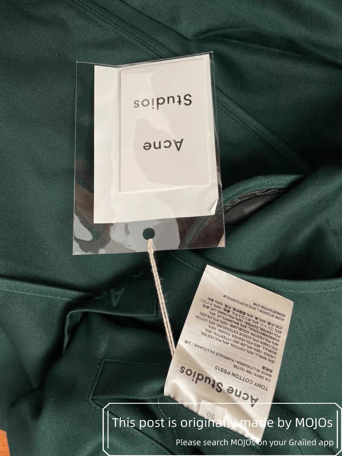 Acne Studios Sz 50 Acne Studios College Green Coach Jacket Size US M / EU 48-50 / 2 - 3 Thumbnail
