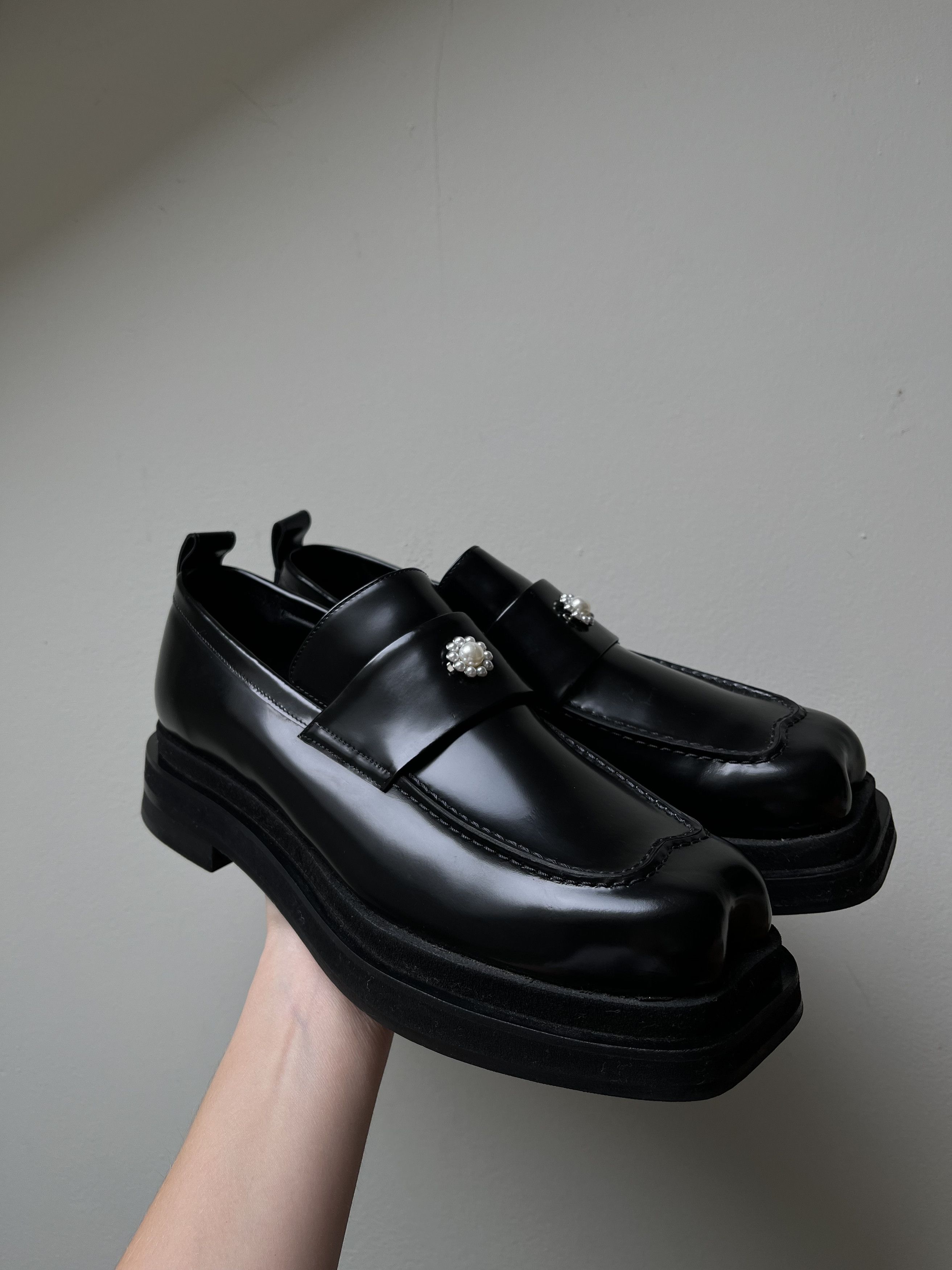 Simone Rocha Simone Rocha Heart Toe Platform Loafers Size US 12 / EU 45 - 1 Thumbnail