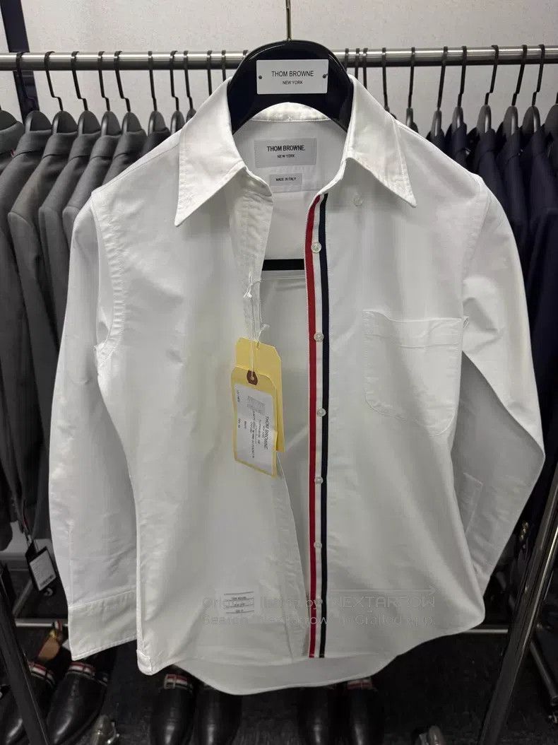 Thom Browne Thom Browne Classic Shirt in White Oxford Cloth Size S / US 4 / IT 40 - 5 Thumbnail