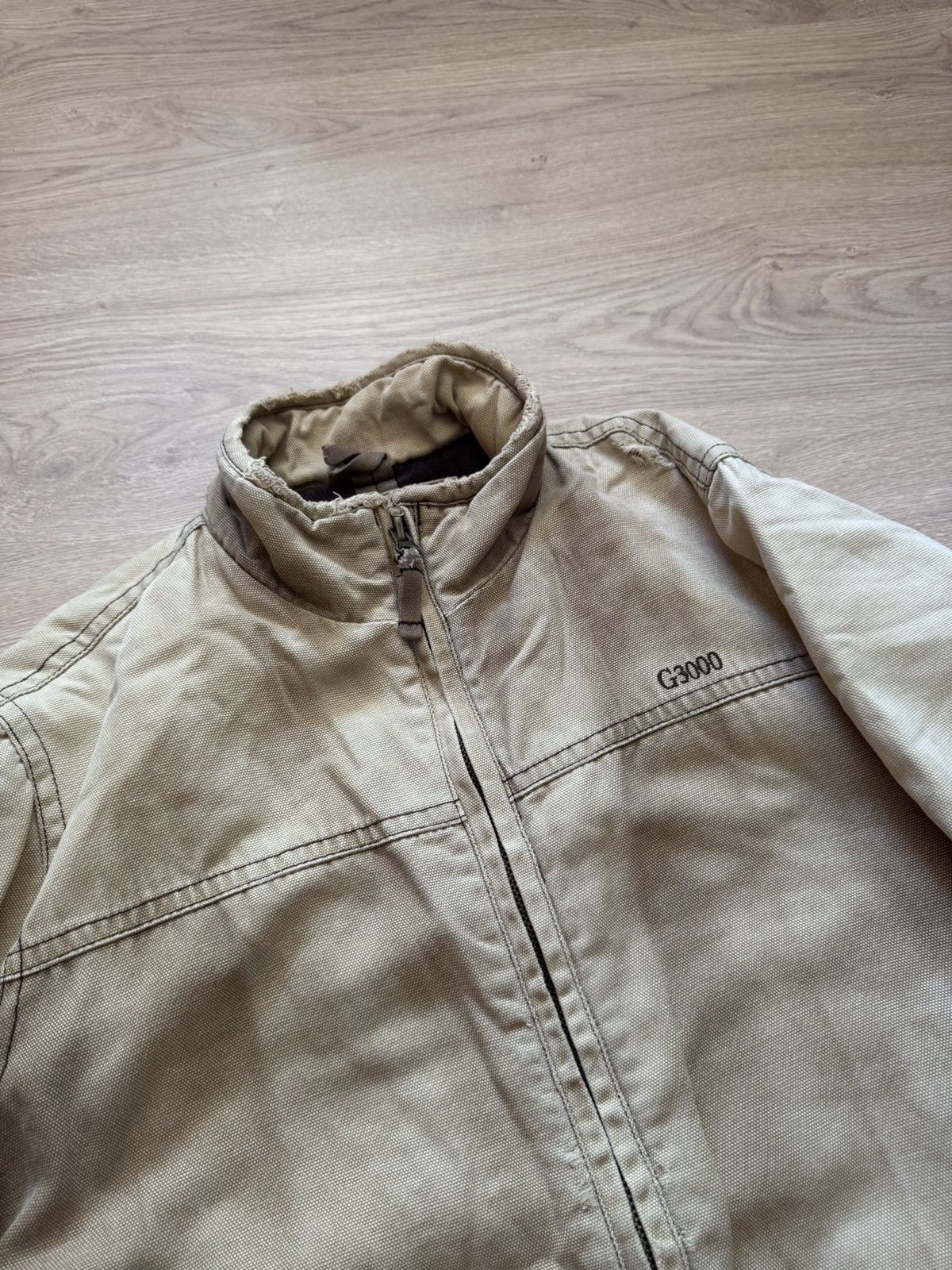 1620 Workwear Vintage 00’s G3000 Workwear Sunfaded Distressed Lined Jacket Size US XL / EU 56 / 4 - 2 Thumbnail