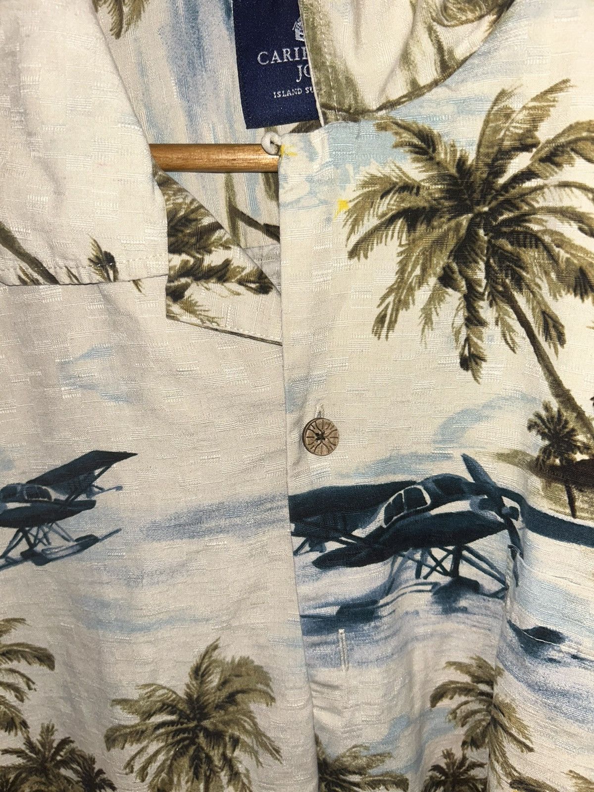 Caribbean Silk Hawaiian Shirt Size US XL / EU 56 / 4 - 3 Thumbnail