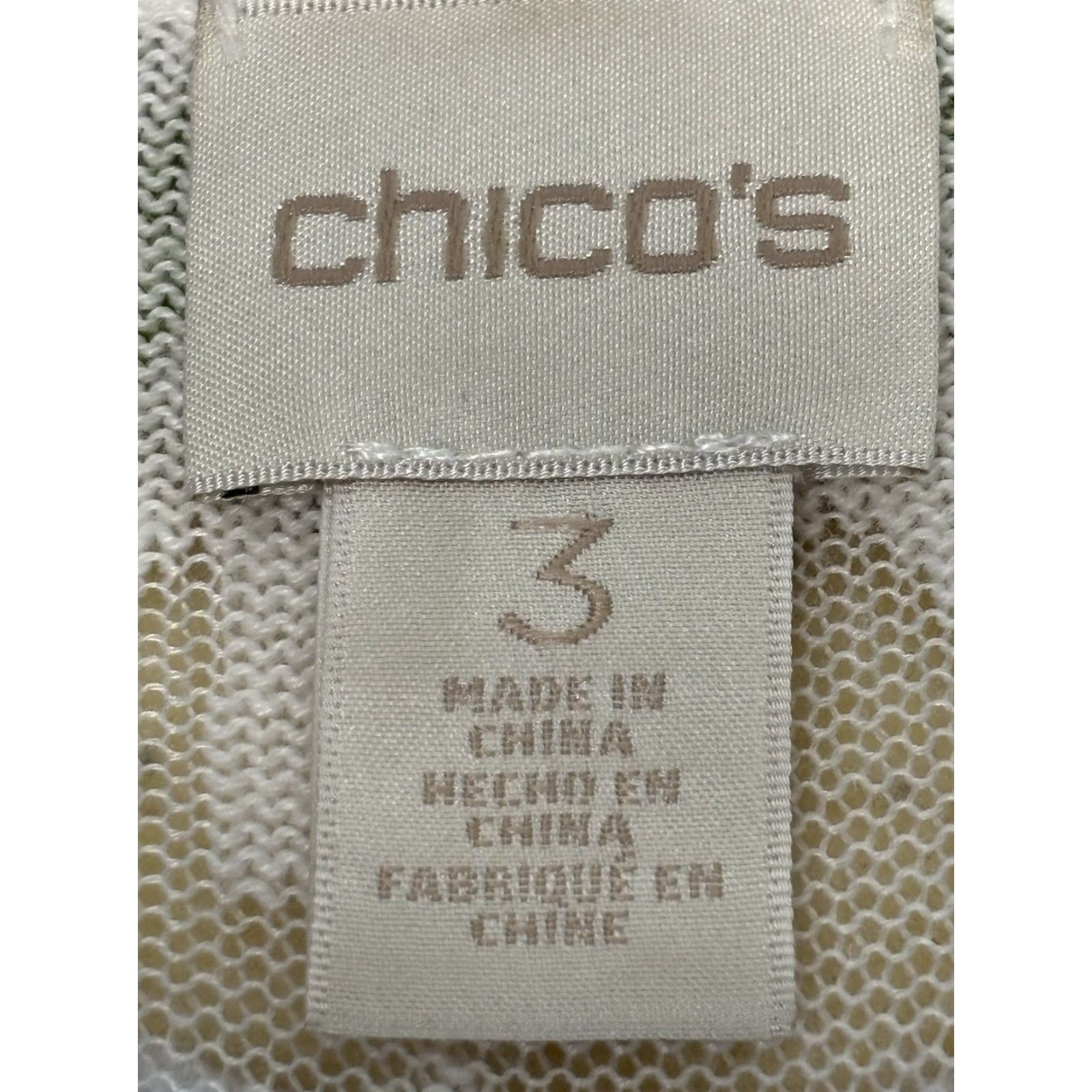 Vintage VINTAGE Chico's Women Sweater Cardigan Open-Front Cotton Blend Casual Green XL 3/4 Sleeve Size XL / US 12-14 / IT 48-50 - 7 Thumbnail