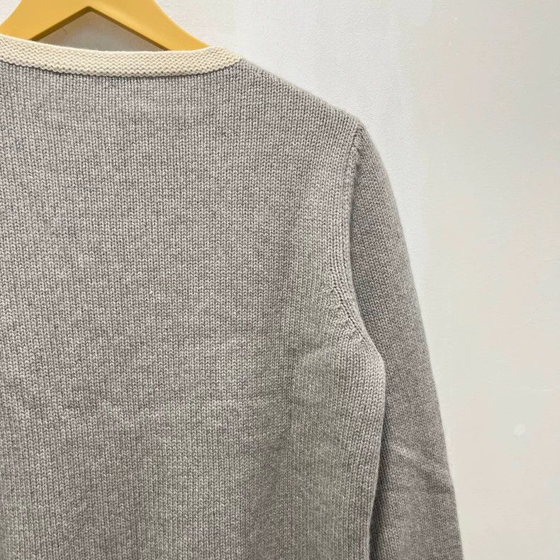 LORO PIANA Gray casual knit top
