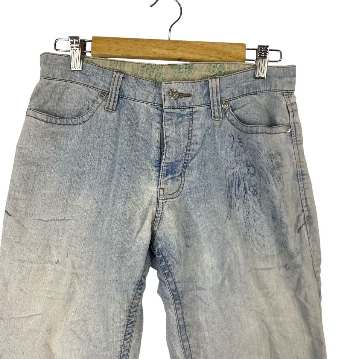 Designer × Vintage Vintage shorts jeans floral x denim jeans rare Size 30" / US 8 / IT 44 - 4 Thumbnail