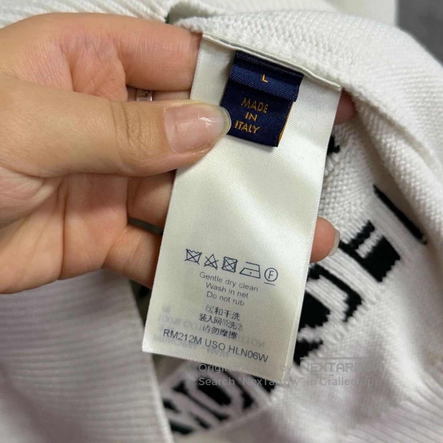 Louis Vuitton Louis Vuitton White Jacquard Letter Crewneck Sweater. Size US L / EU 52-54 / 3 - 5 Thumbnail