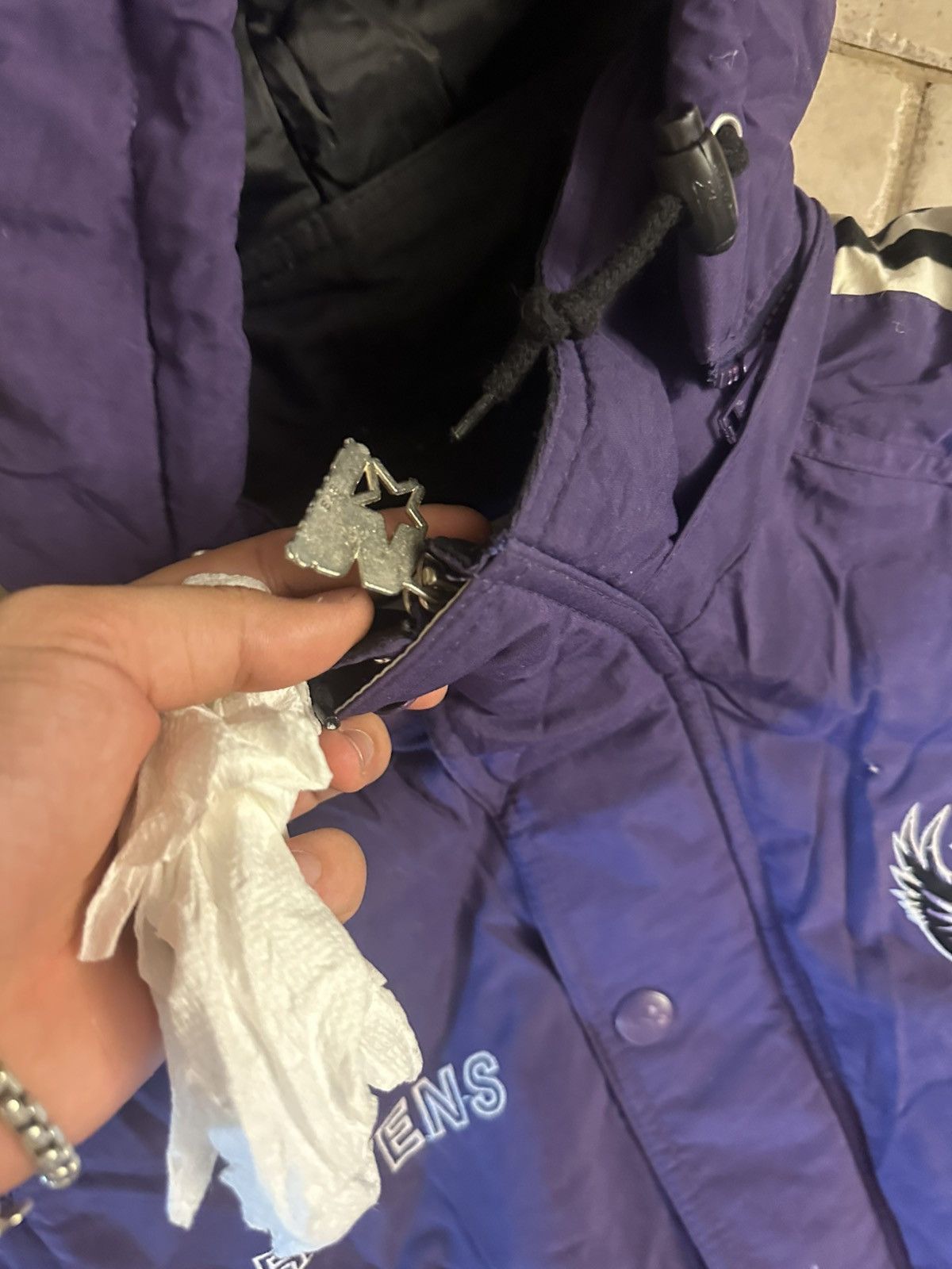 Starter Vintage 90s Baltimore Raven Starter Puffer Jacket NFL Large Size US L / EU 52-54 / 3 - 3 Thumbnail