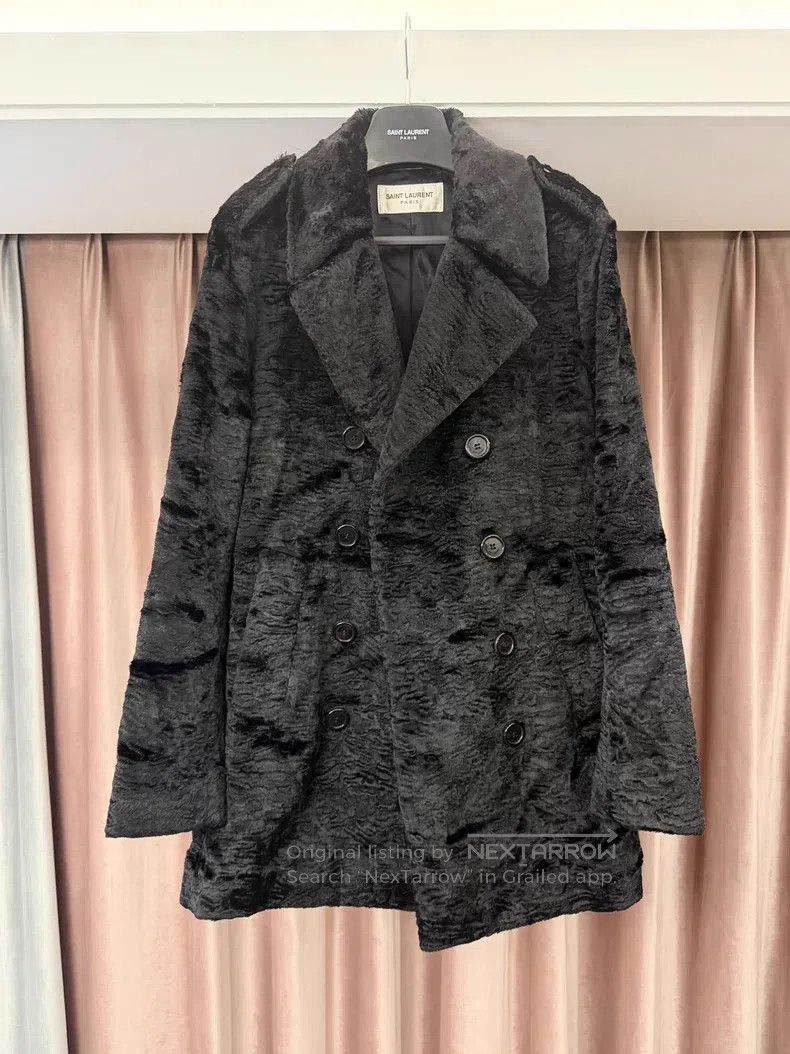 Saint Laurent Paris Saint Laurent Paris Black Snake Chain Recycled Fur Court S Size US M / EU 48-50 / 2 - 8 Thumbnail