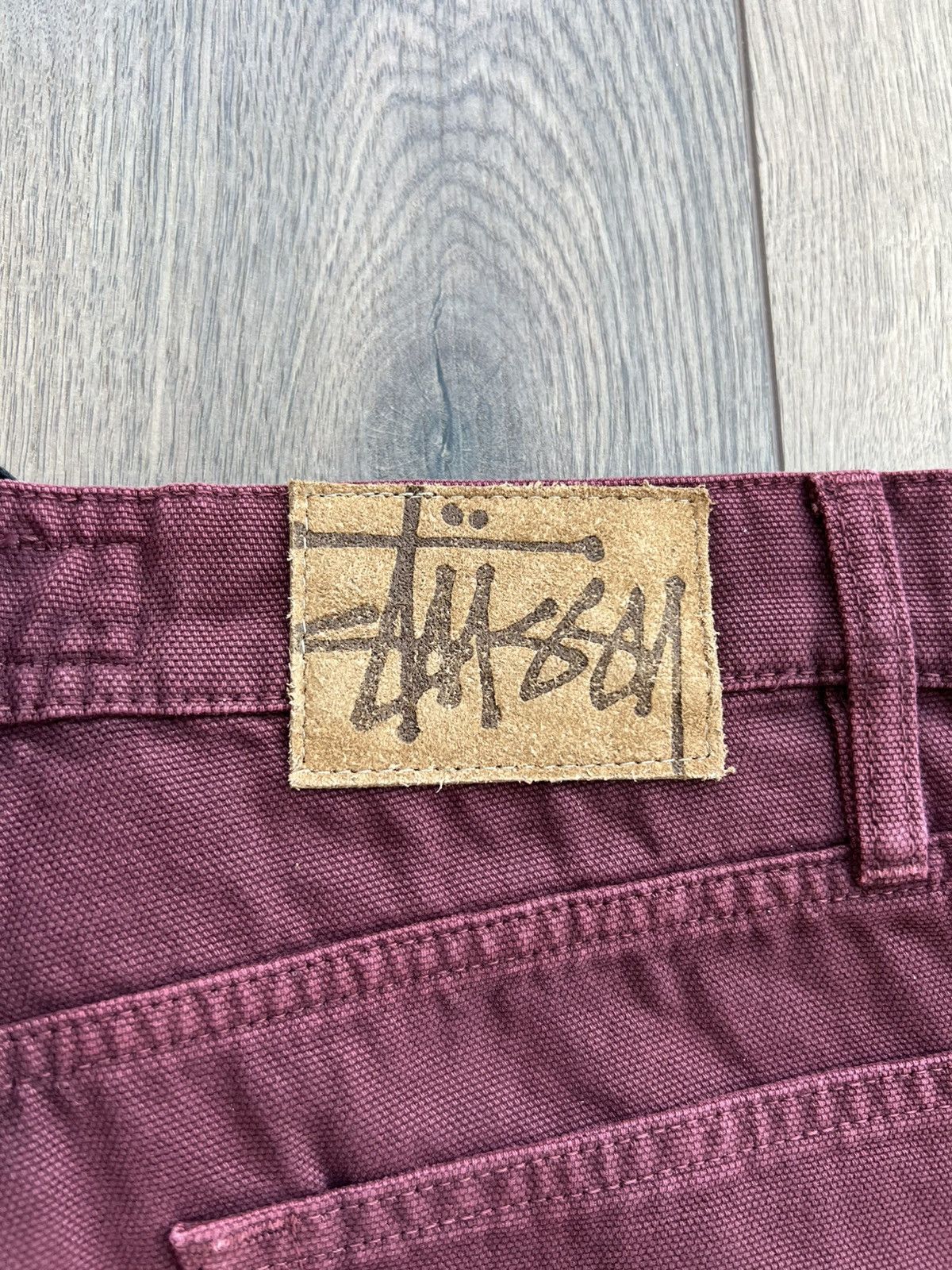 Stussy Stussy Classic Jean Washed Canvas Wine 30 Size US 30 / EU 46 - 10 Thumbnail