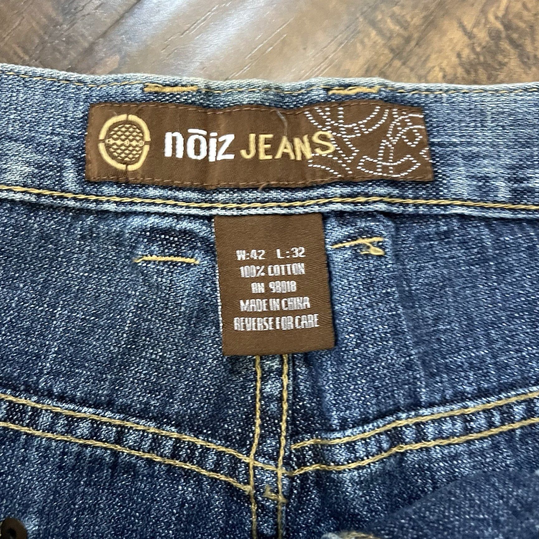 Vintage VINTAGE Noize Jeans Jeans 38x31 Blue Embroidered Wide-Leg Denim Mens 90s Grunge Jnco Cyber Baggy Baggy Jeans 38x31 Regular Mens Size US 38 / EU 54 - 6 Thumbnail