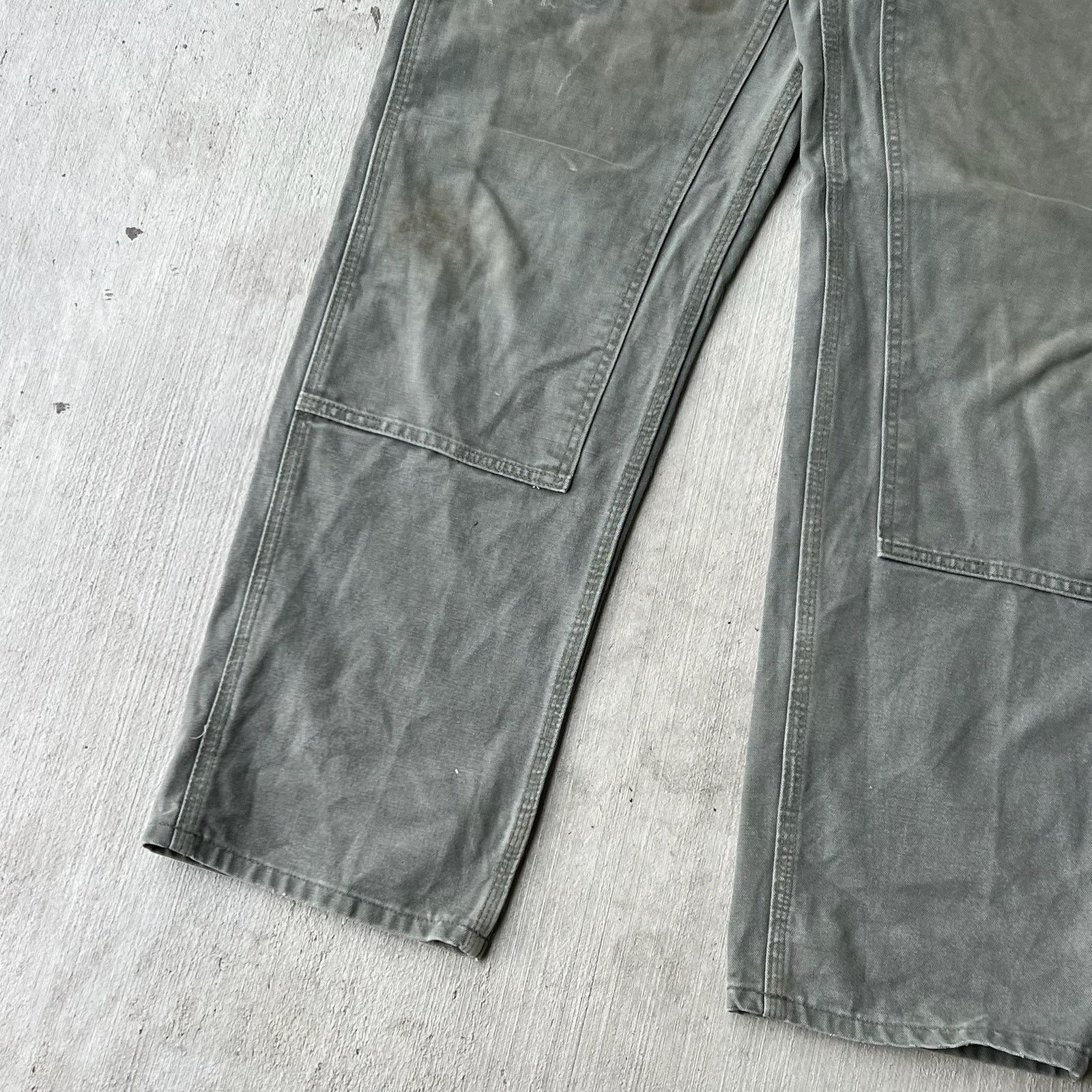 Carhartt × Vintage Carhartt green double knee work wear carpenter pants Size US 35 - 8 Thumbnail