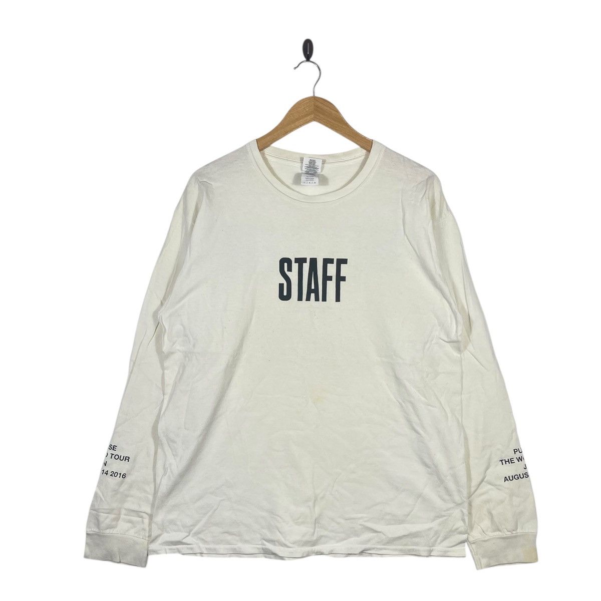 Justin Bieber Justin Bieber “Purpose World Tour” STAFF Long Sleeve T-Shirt Size US L / EU 52-54 / 3 - 1 Thumbnail