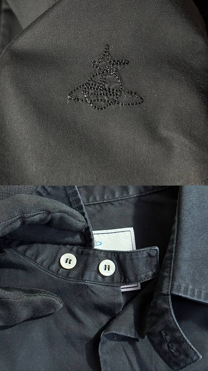 Vivienne Westwood Vivienne Westwood Shirt Buttons Up Long Sleeve logo Size US L / EU 52-54 / 3 - 3 Thumbnail