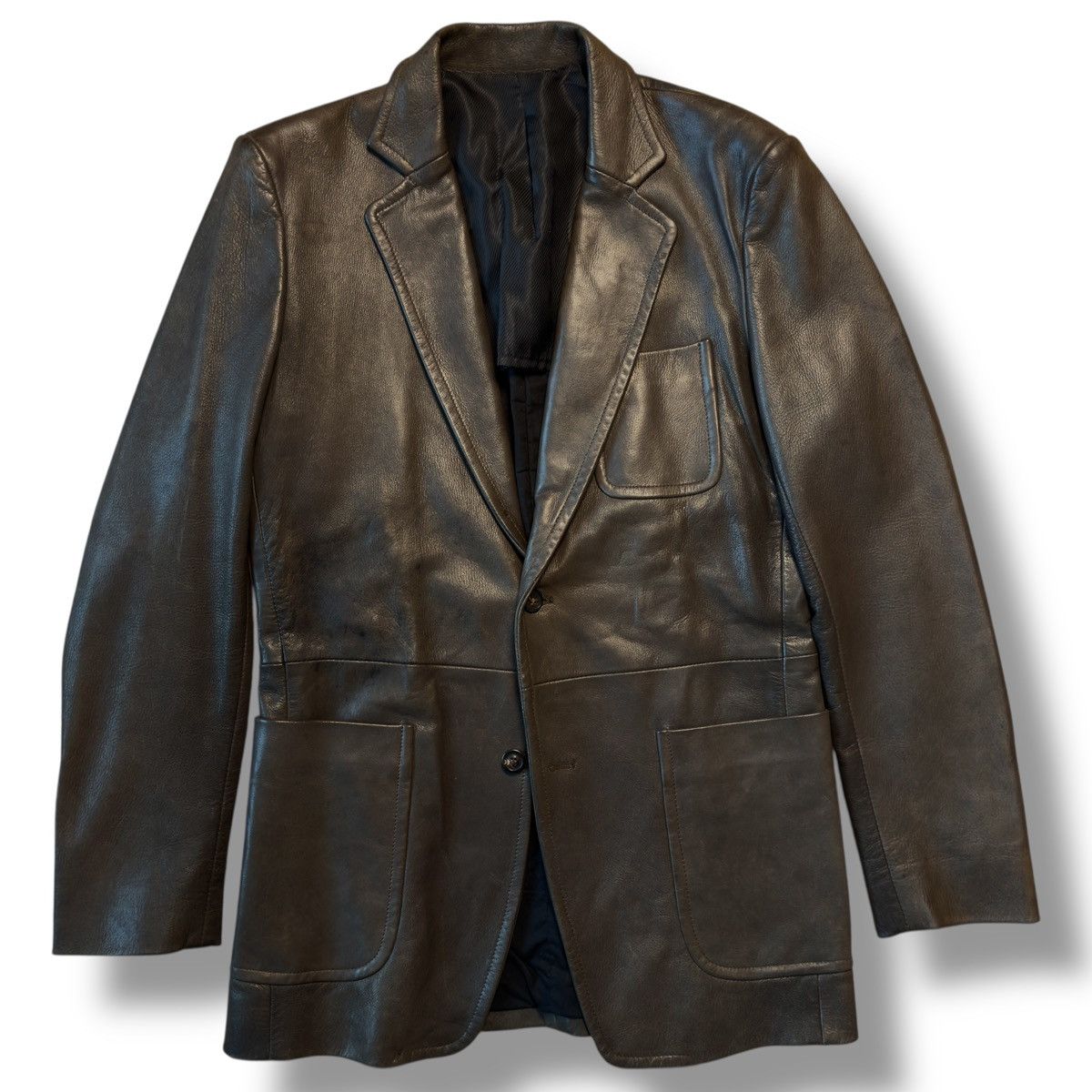 Maison Margiela AW2005 Maison Margiela Leather Blazer Jacket Size US M / EU 48-50 / 2 - 3 Thumbnail