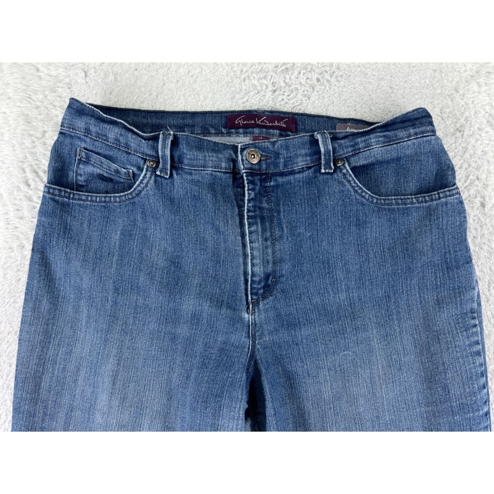 Gloria Vanderbilt Gloria Vanderbilt Amanda High-Rise Skinny Jeans Womens 14 Blue Denim Classic 90s Country Girls Size 36" / US 14 / IT 50 - 4 Thumbnail