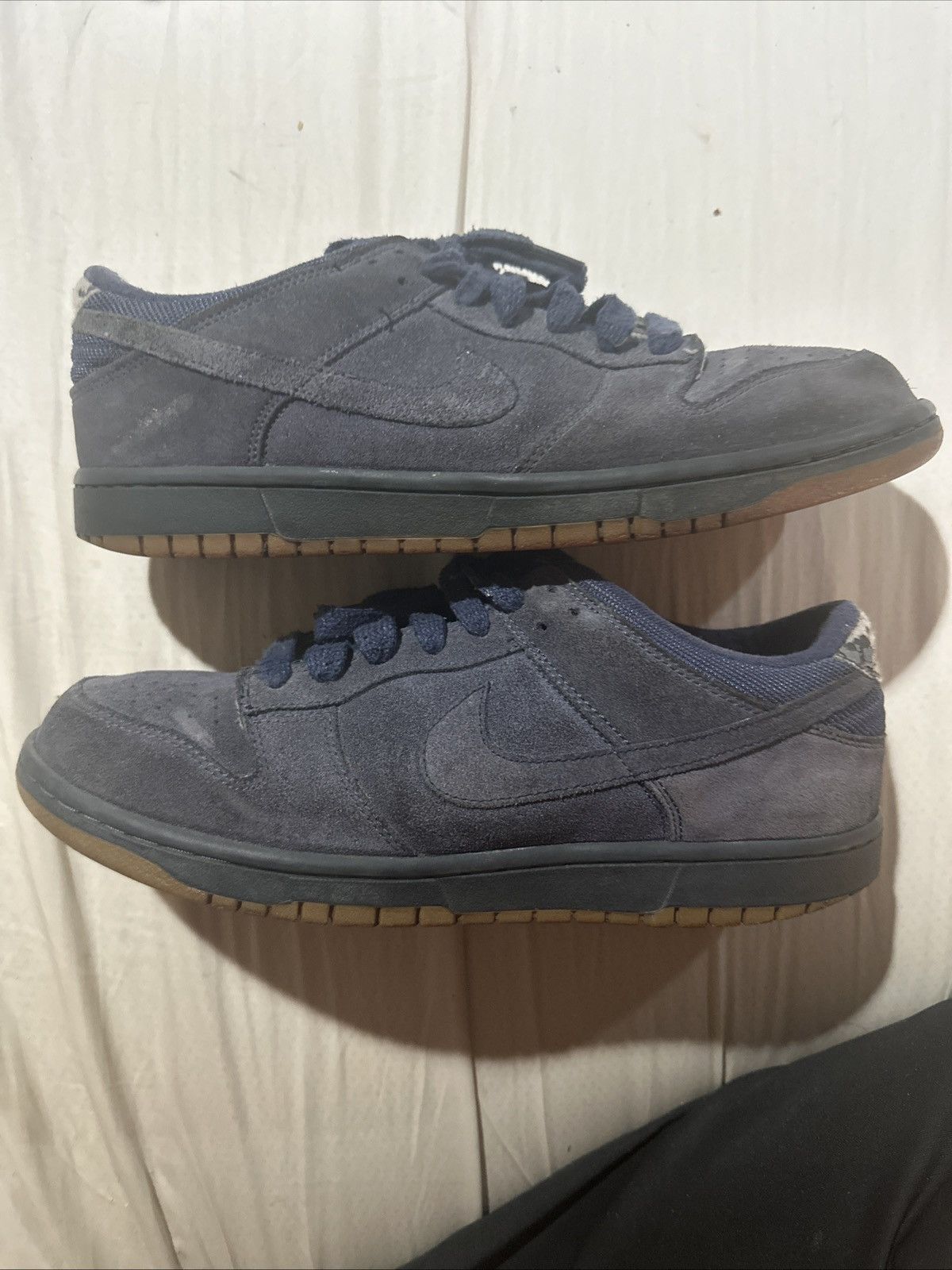 Nike USED 2005 Nike Dunk Low Blue Smurf Twilight Size 11 NO BOX Size US 11 / EU 44 - 1 Thumbnail