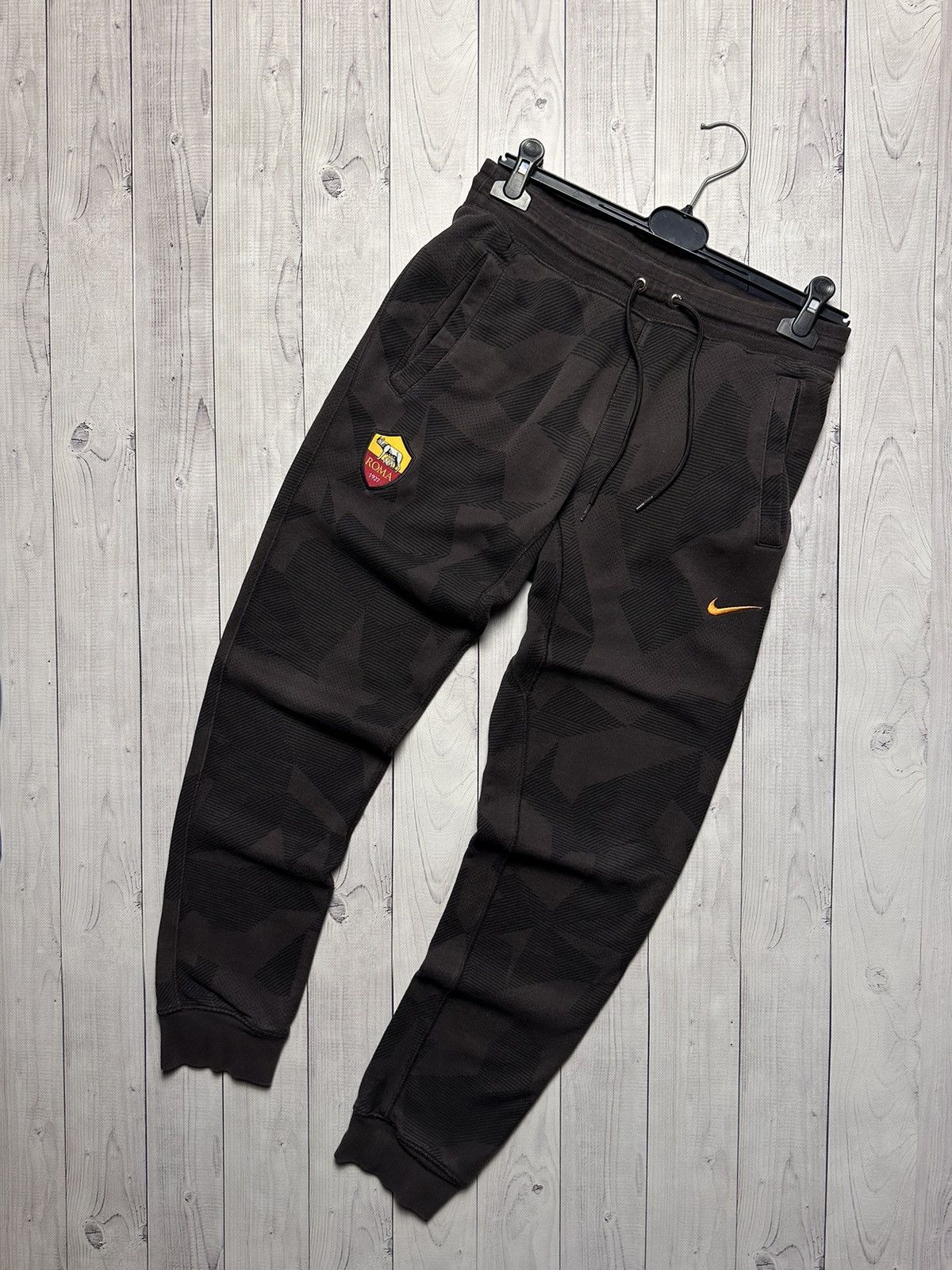 Vintage Nike AS Roma soccer joggers size S