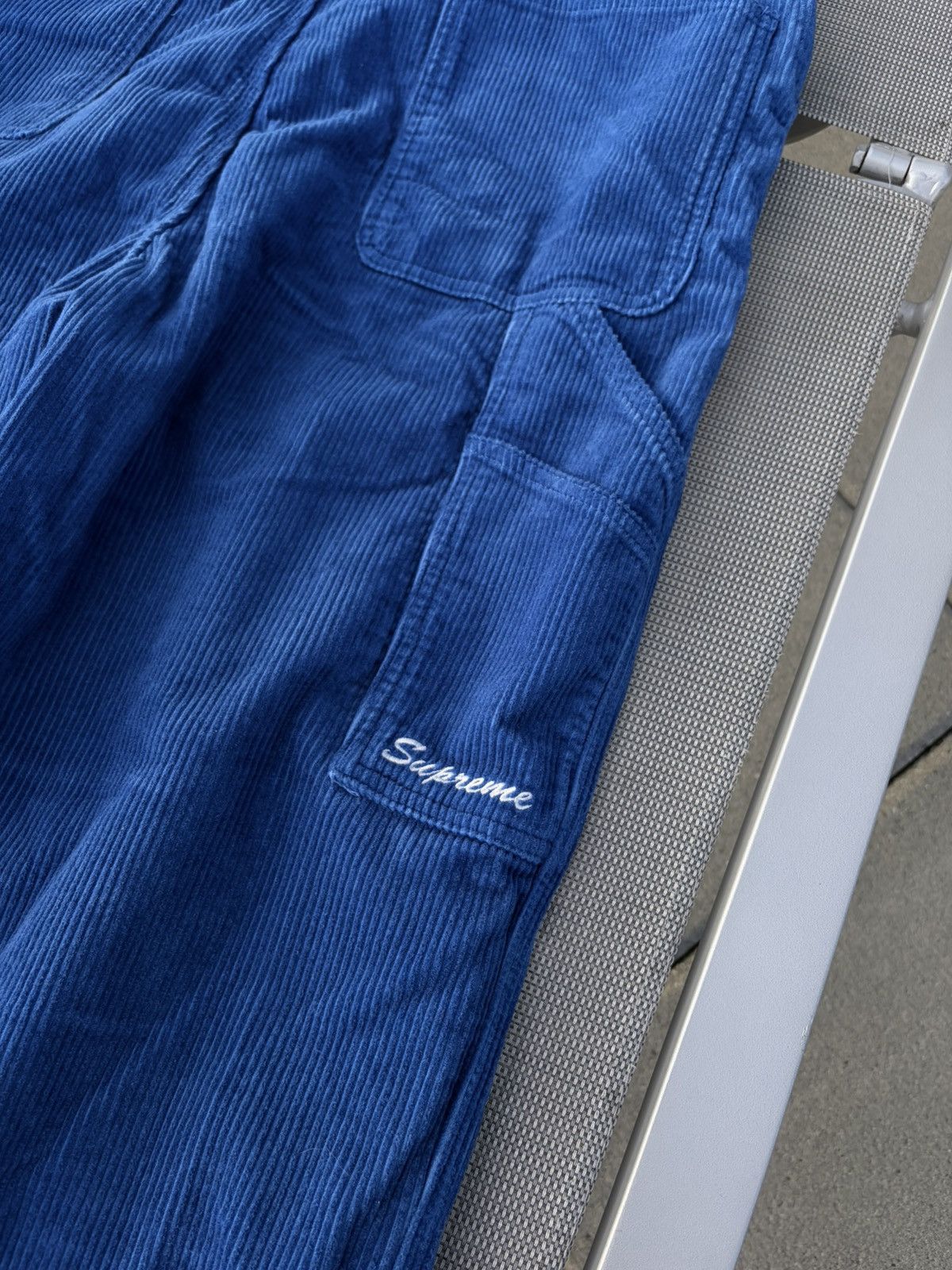 Dickies × Supreme Supreme x Dickies Corduroy Overalls 'Royal' (FW22) Size US L / EU 52-54 / 3 - 10 Thumbnail