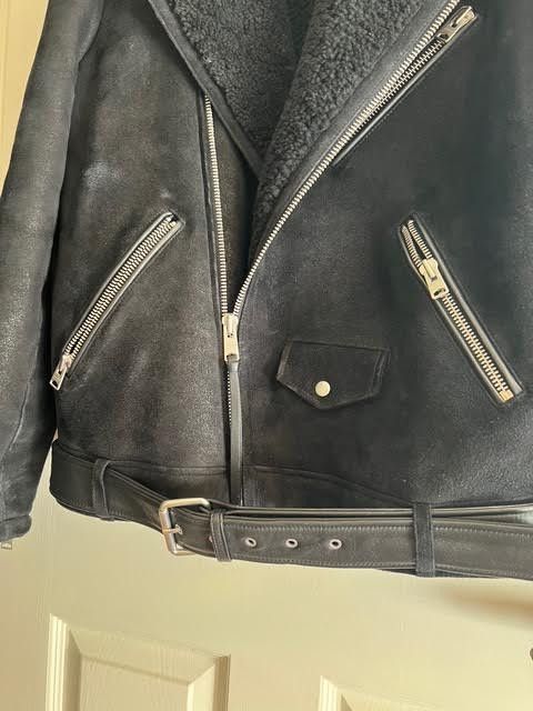 Allsaints Shearling wool biker jacket Size US M / EU 48-50 / 2 - 6 Thumbnail