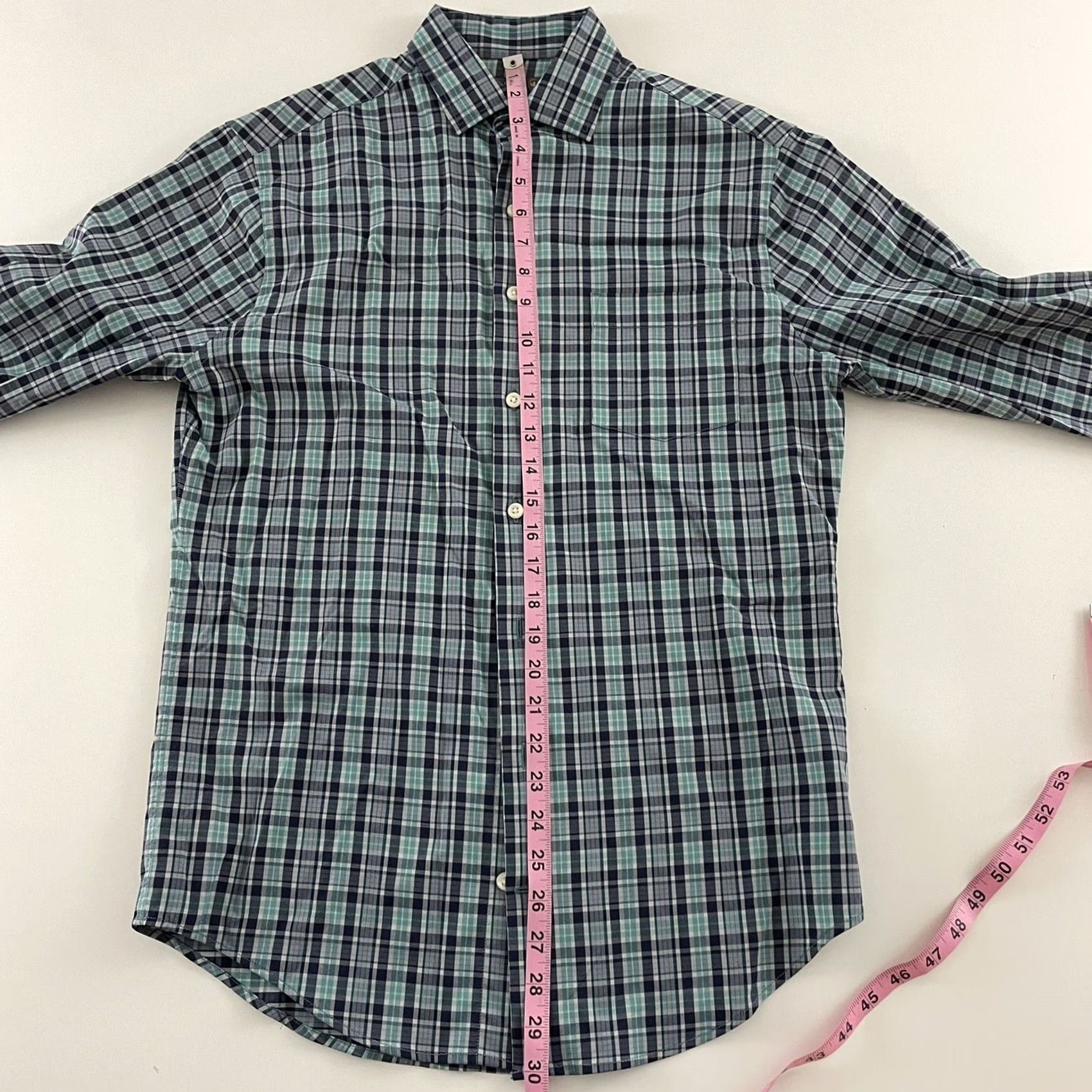 Peter Millar Peter Millar Summer Comfort Plaid Long Sleeve Button-Up Shirt Mens S Blue Multicolor Shirt Mens Small Blue Plaid Long Sleeve Button-Up Size US S / EU 44-46 / 1 - 5 Thumbnail