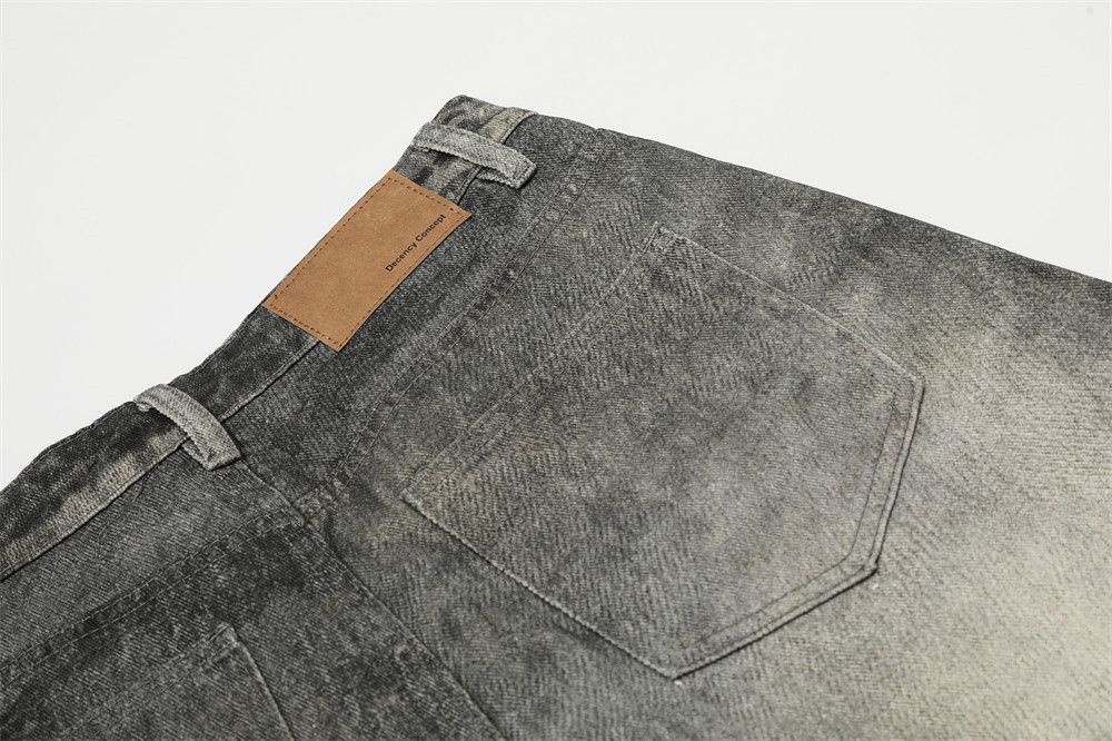 Vintage Men's washed gradient stitching distressed scimitar jeans Size US 32 / EU 48 - 5 Thumbnail