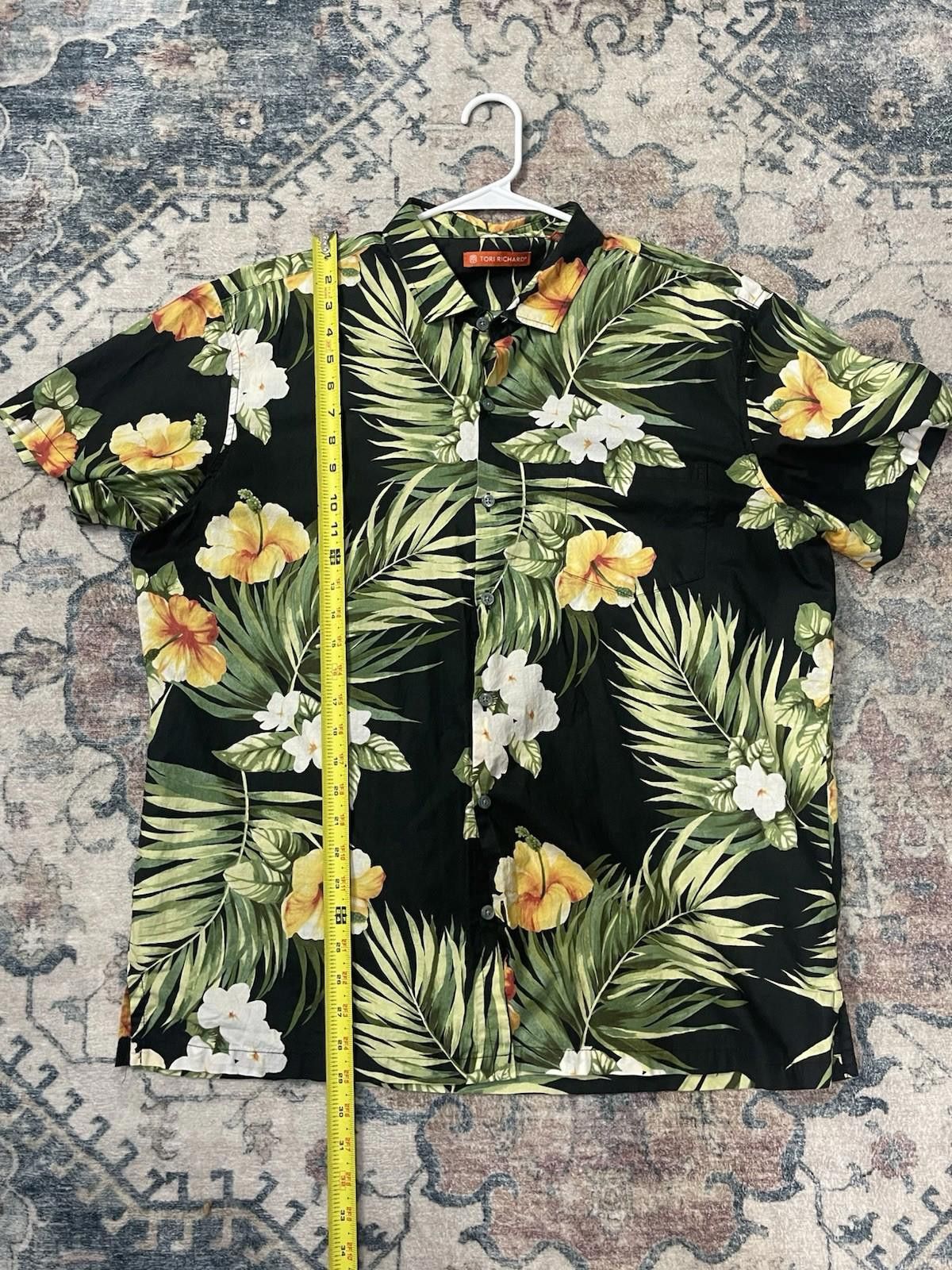 Tori Richard Tori Richard Hawaiian Polo Button Shirt Palm Men's XL Size US XL / EU 56 / 4 - 3 Thumbnail