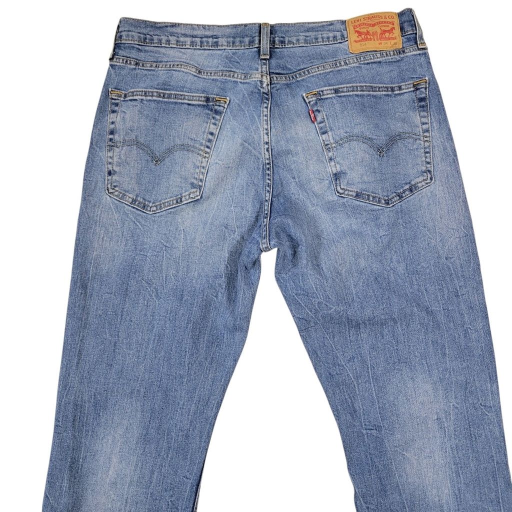 Levi's Levi's 514 Straight Leg Blue Cotton Elastane Blend Size US 36 / EU 52 - 6 Thumbnail