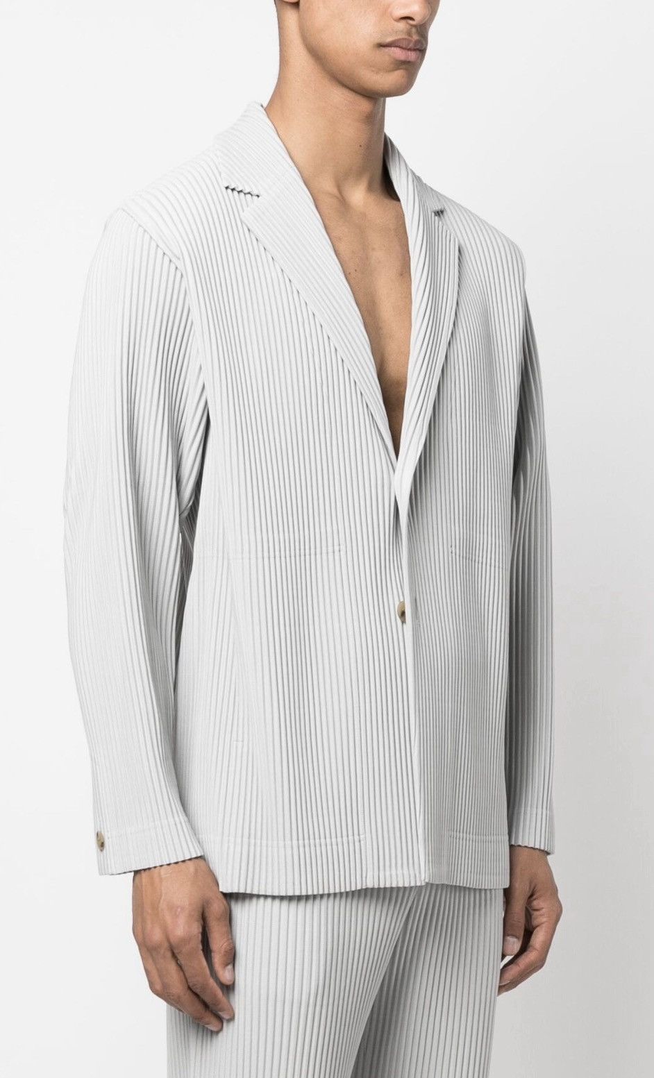 Homme Plisse Issey Miyake Homme Plisse Issey Miyake Pleated Blazer Size 44S - 8 Thumbnail