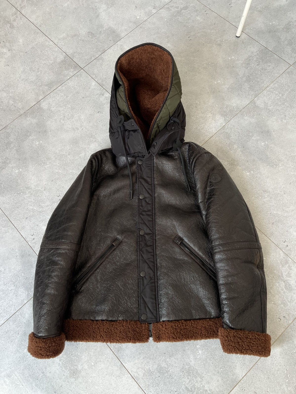 Moncler Real Leather and fur armand giubbotto Size US M / EU 48-50 / 2 - 2 Thumbnail
