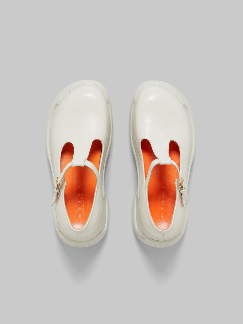 Marni o1y1025 Leather Loafers in Off-White Size US 7 / IT 37 - 4 Thumbnail