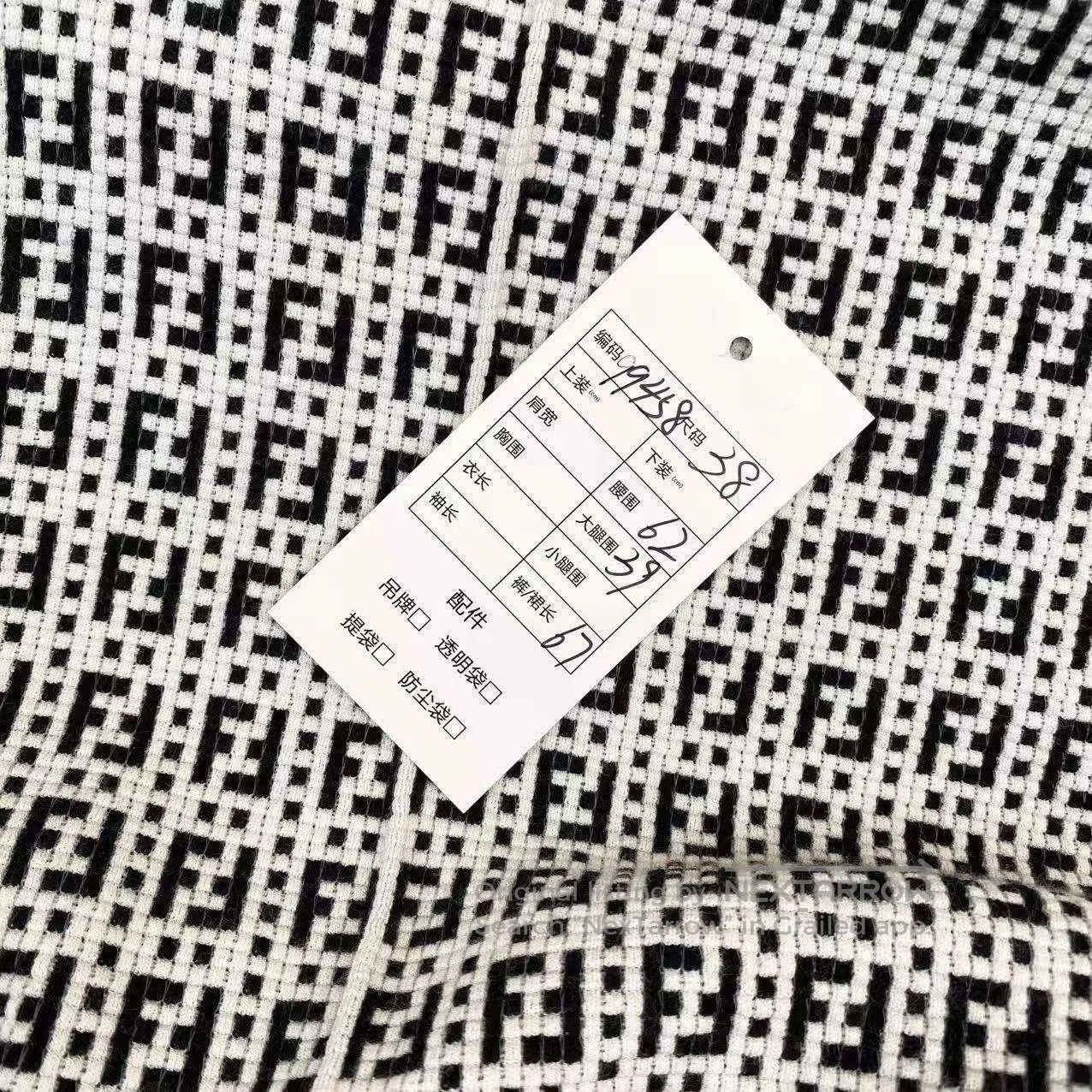 Fendi Fendi Classic black and white logo old flower wide-leg pan Size 25" / US 0 / IT 36 - 6 Thumbnail