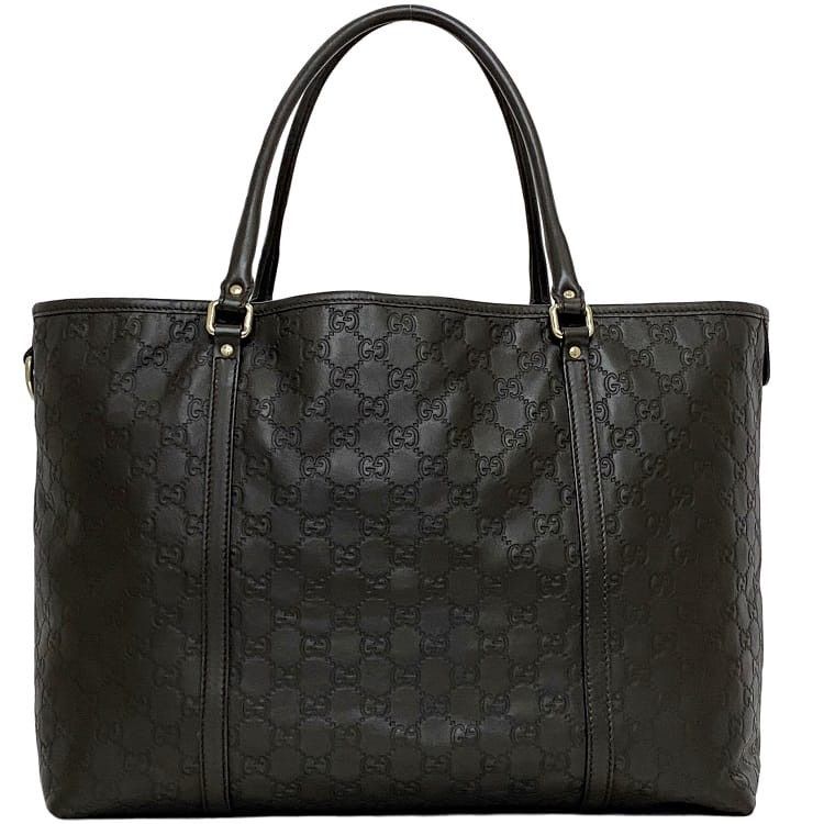 Gucci GUCCI Tote Bag Brown Leather Size ONE SIZE - 1 Thumbnail