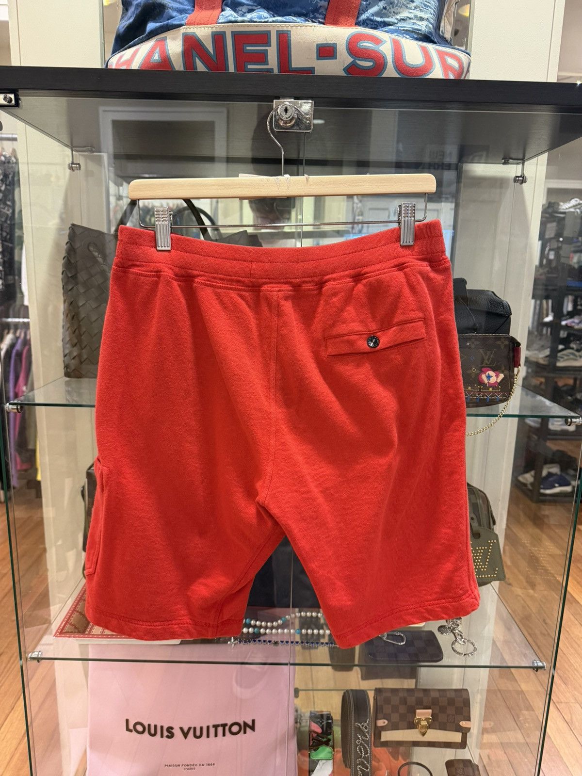 Stone Island Stone Island Sweat Shorts - Red Size US 34 / EU 50 - 2 Thumbnail